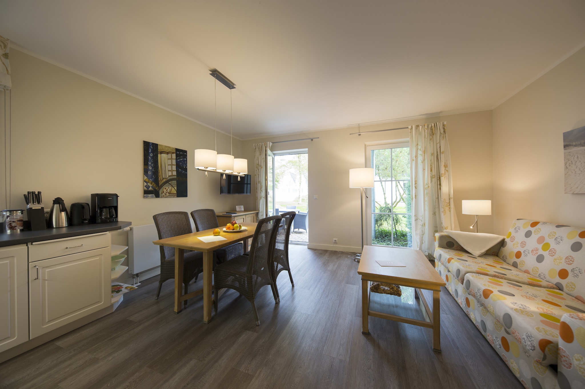 Gartenferienwohnung - Strandhotel Fischland-Eetkamer