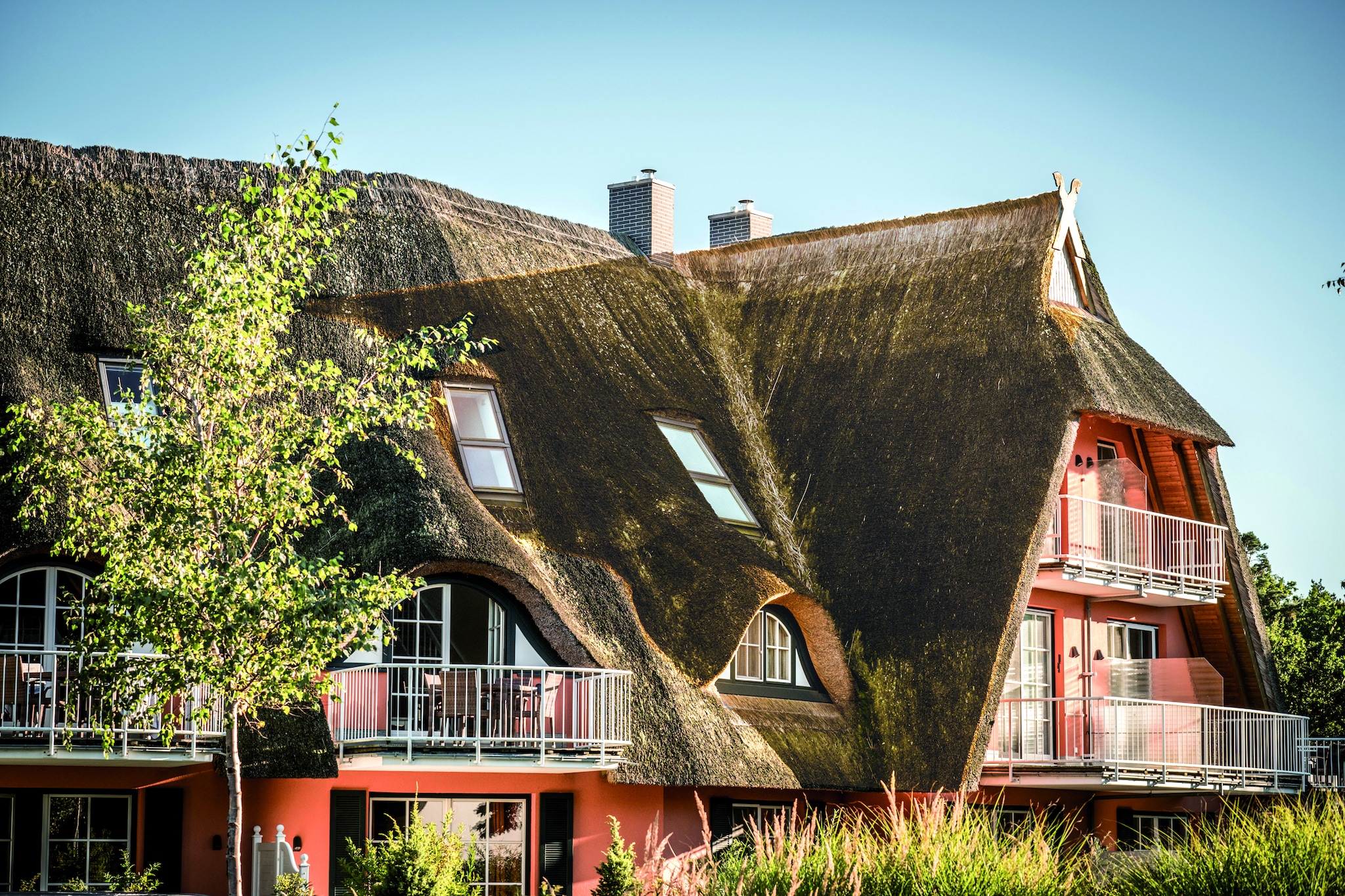 Gartenferienwohnung - Strandhotel Fischland-Gebieden zomer 1km