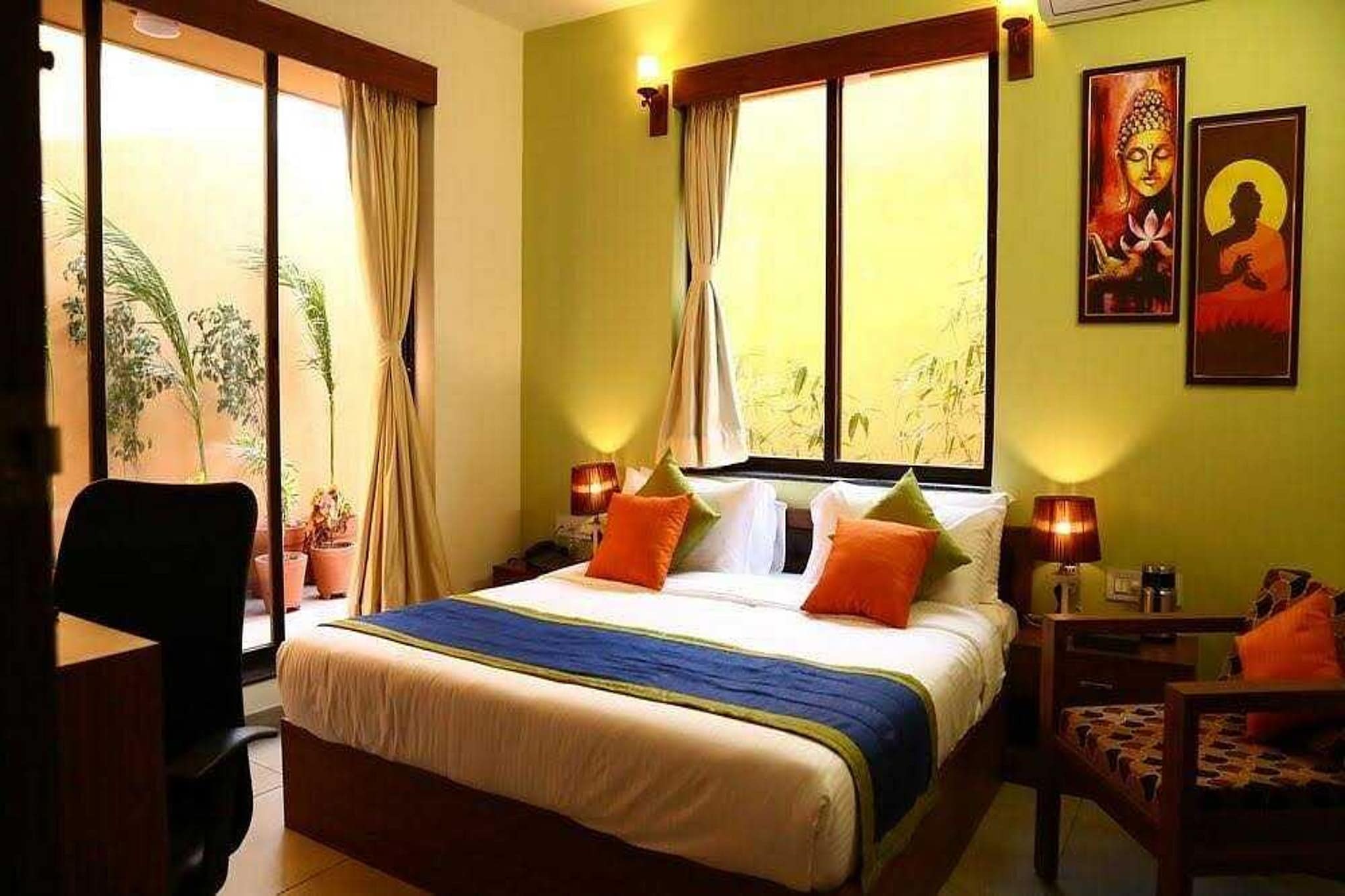 The Royal Castle Resort & Convention Centre, Rajkot is the Best Family Resort in Rajkot, Gujarat, India. At The Royal Castle & Convention Center By Blues Hotels, we understand the value of comfort and convenience and deliver high-end services that bring delight to our customers.

The resort is away from the chaotic city streets, yet in the middle of where business happens. Take a well-deserved; much needed break to explore our resort facilities spread out in sprawling. Picturesque milieu to live the most fascinating moments of your life at one of the premium family resorts in Rajkot, an ideal place to accomplish your dream of destination wedding in your own city Rajkot.
1. Unmarried couples are warmly welcome at this property.
2. Guests with local ID proof are warmly welcome.
3.Early Check-In Policy: A full day’s room rate will be charged for check-ins before 6:00 AM. Complimentary early check-in is available between 6:00 AM and 10:00 AM, subject to room availability.
4.Foreign guests are welcome and allowed to stay at this property without any restrictions

Check-in is only available to guests aged 18 and above. Please provide a government-issued ID to confirm your age.