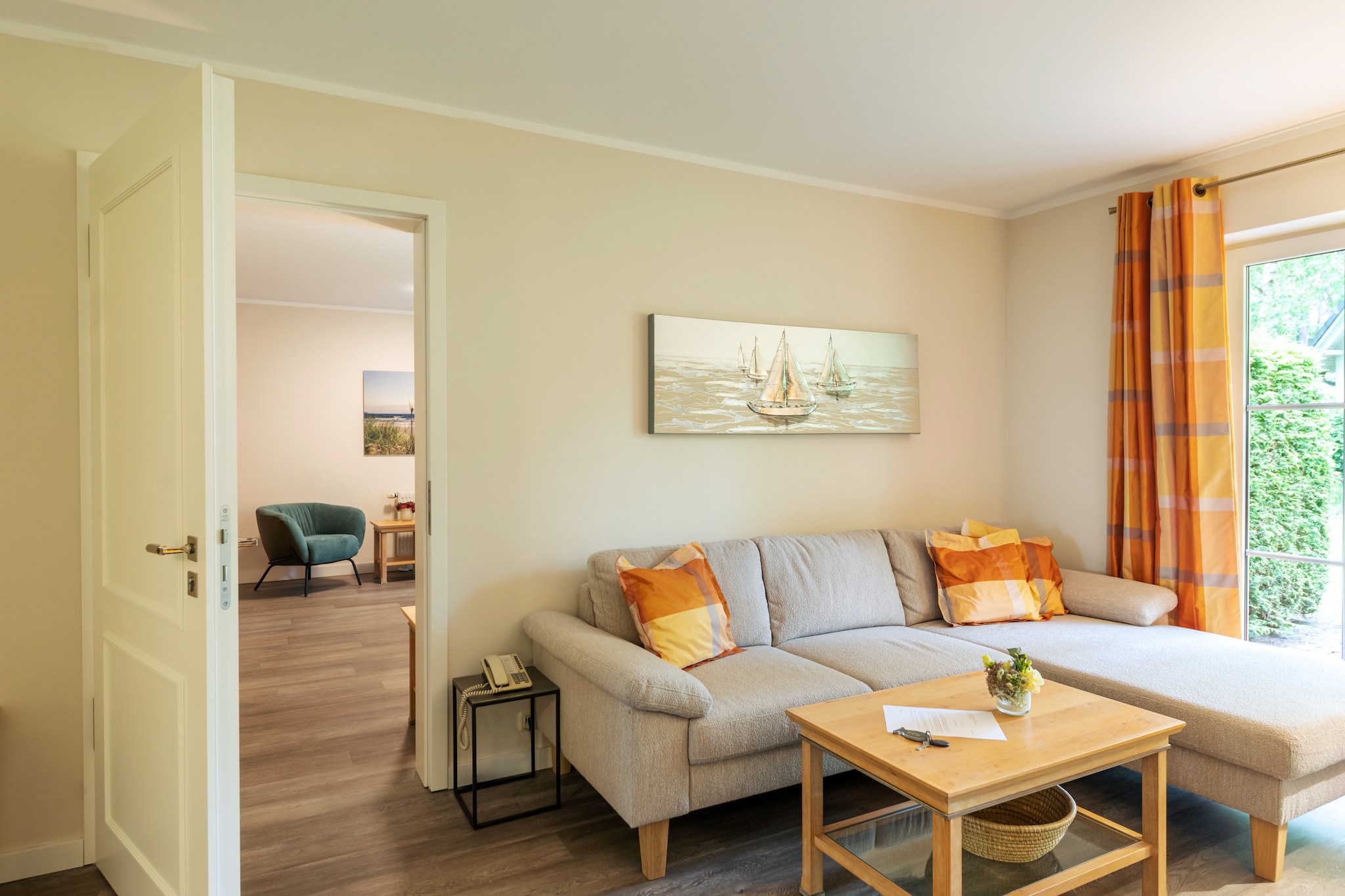 Familienhaus - Strandhotel Fischland-Woonkamer