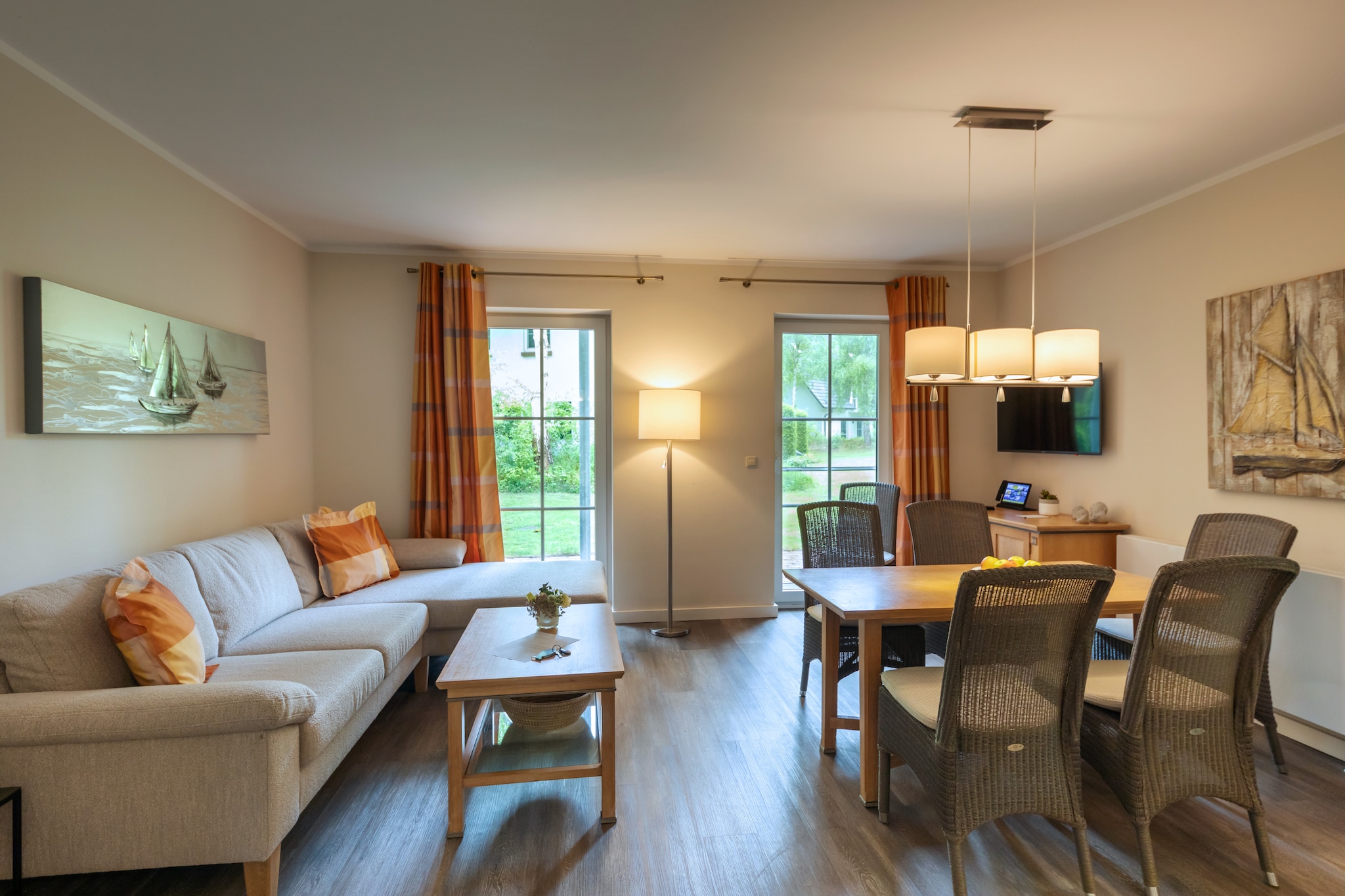 Familienhaus - Strandhotel Fischland-Woonkamer