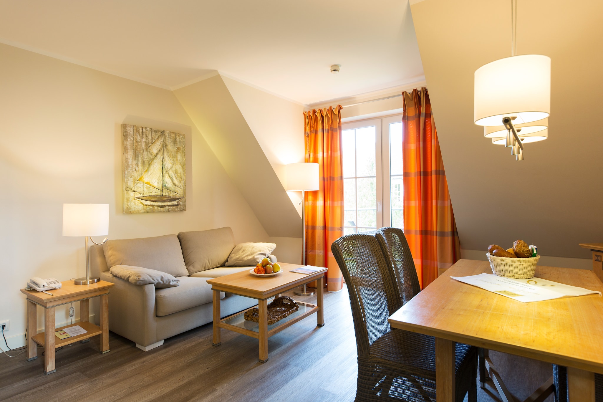 Familienhaus - Strandhotel Fischland-Woonkamer