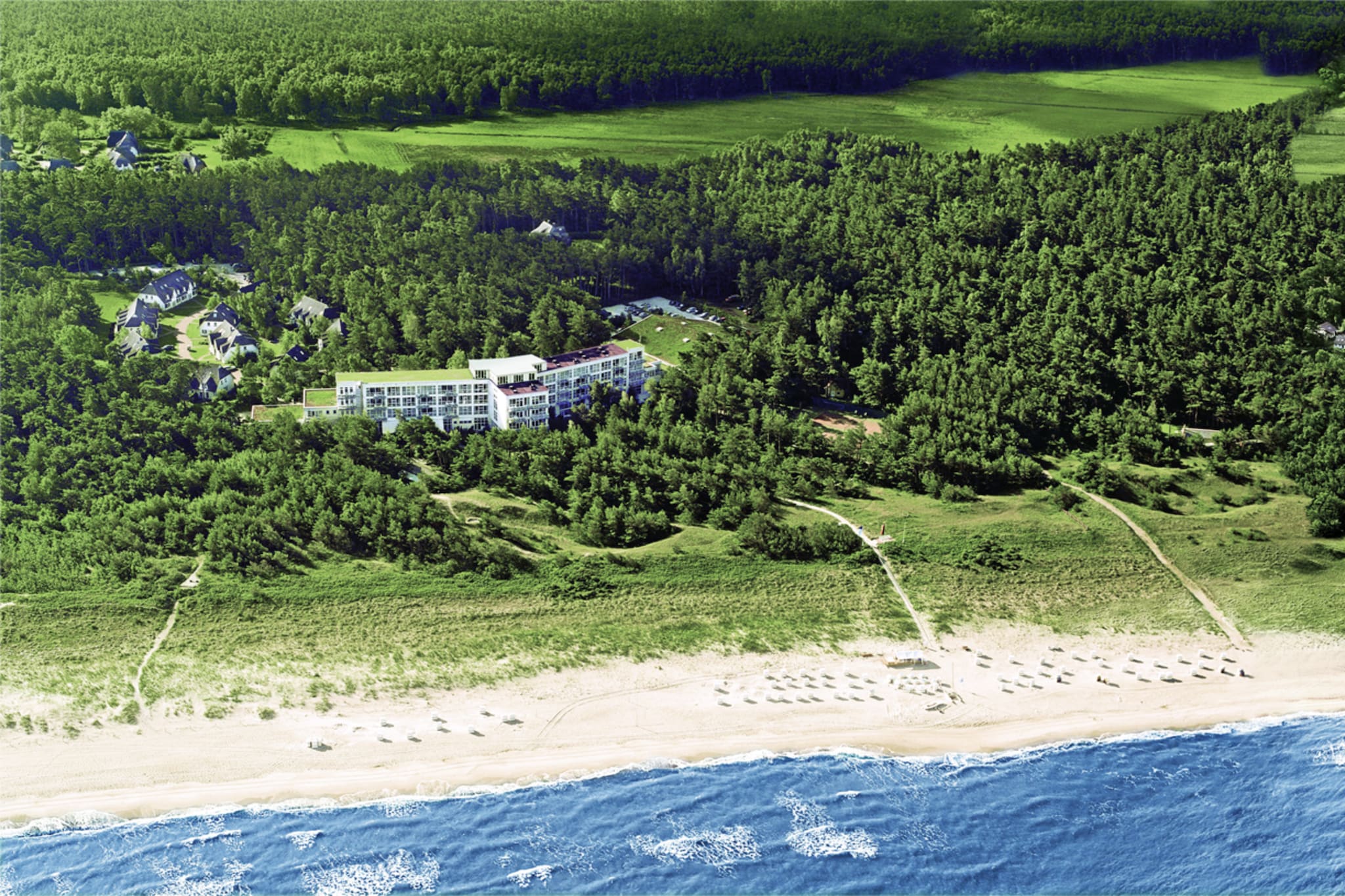 Haus Sonne - Garten Fewo - Strandhotel Fischland-Gebieden zomer 1km