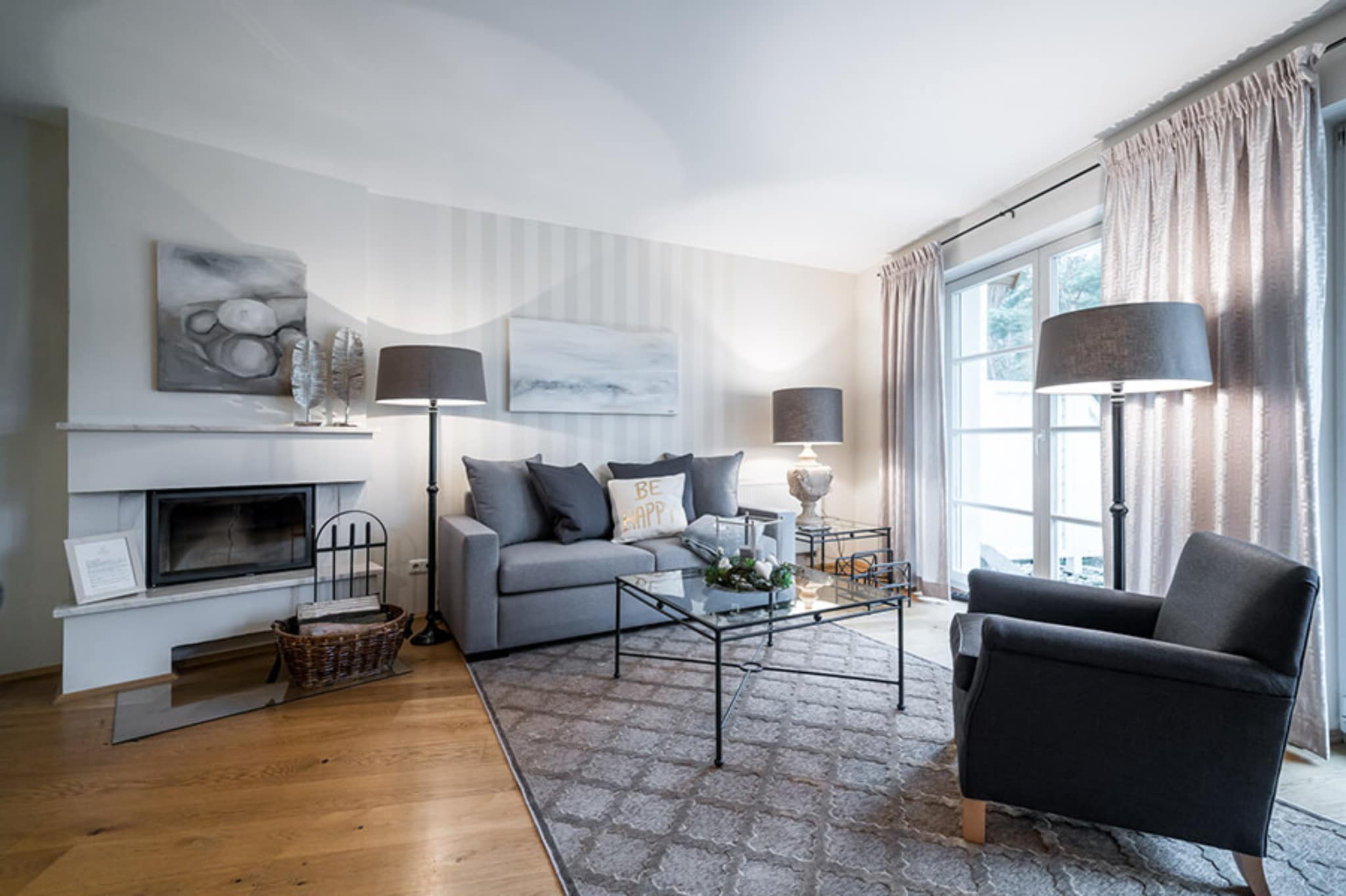 Haus Sonne - Garten Fewo - Strandhotel Fischland-Woonkamer