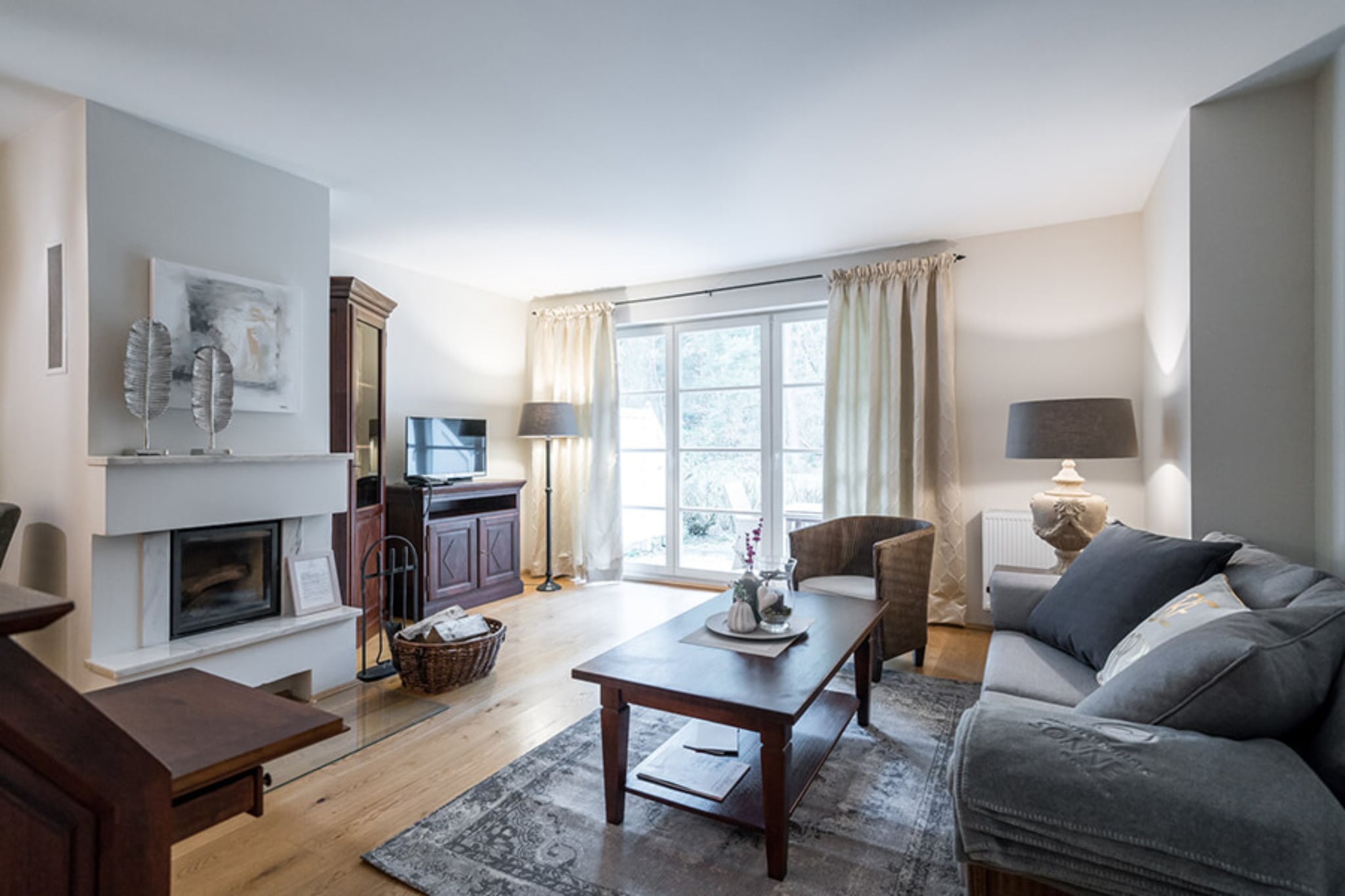 Haus Sonne - Garten Fewo - Strandhotel Fischland-Woonkamer