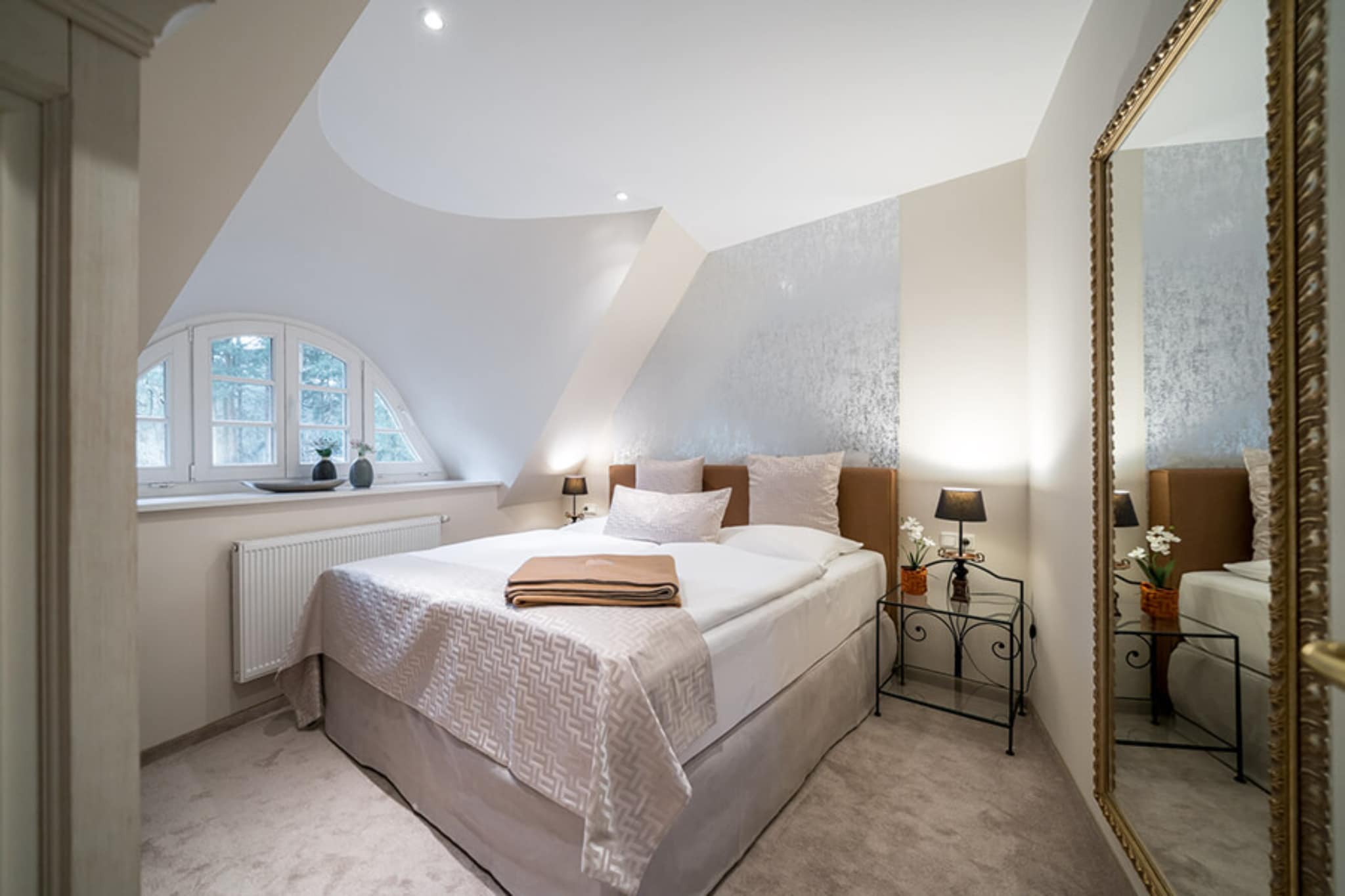 Haus Sonne - Maisonette Fewo - Strandhotel Fischland-Slaapkamer