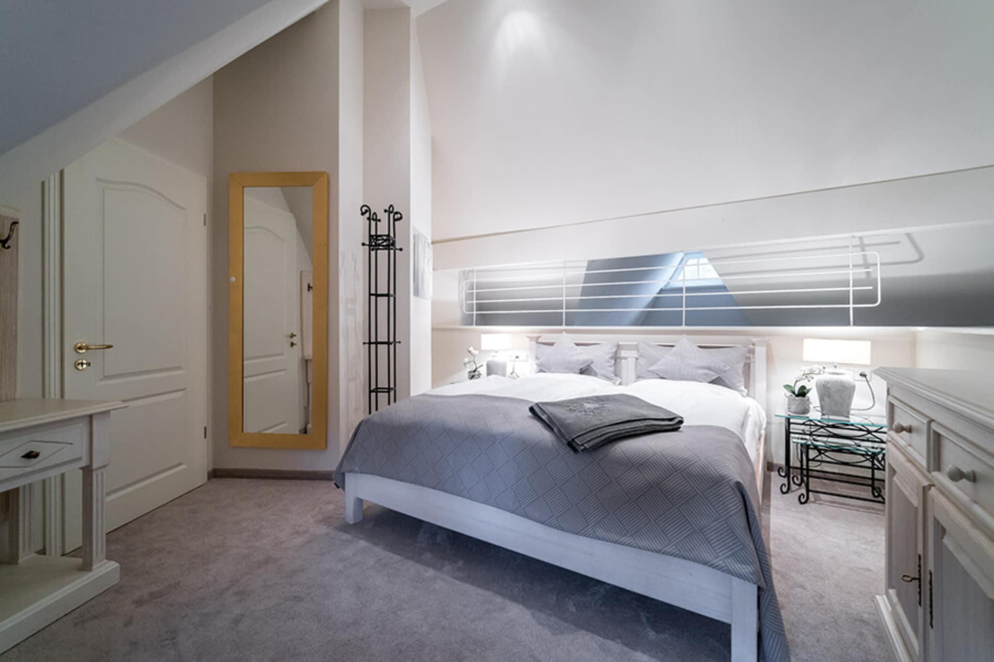 Haus Sonne - Maisonette Fewo - Strandhotel Fischland-Slaapkamer