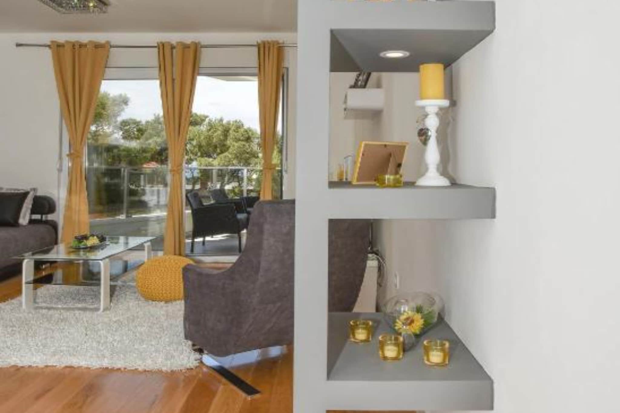 Apartment Hani 1 - One Bedroom Apartment With Balcony And Sea View-Living room