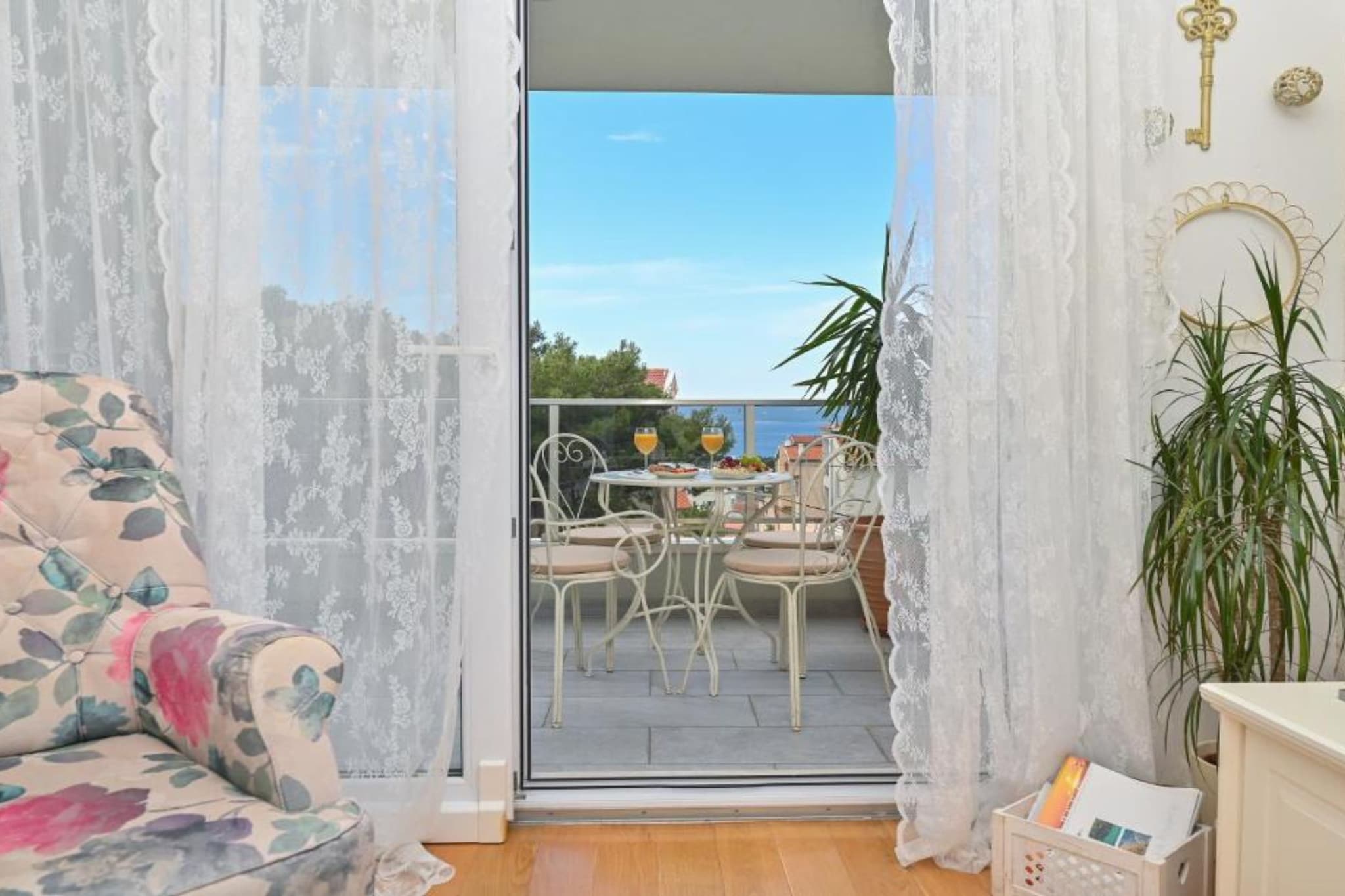 Apartment Hani 2 - Two Bedroom Apartment With Balcony And Sea View-Living room