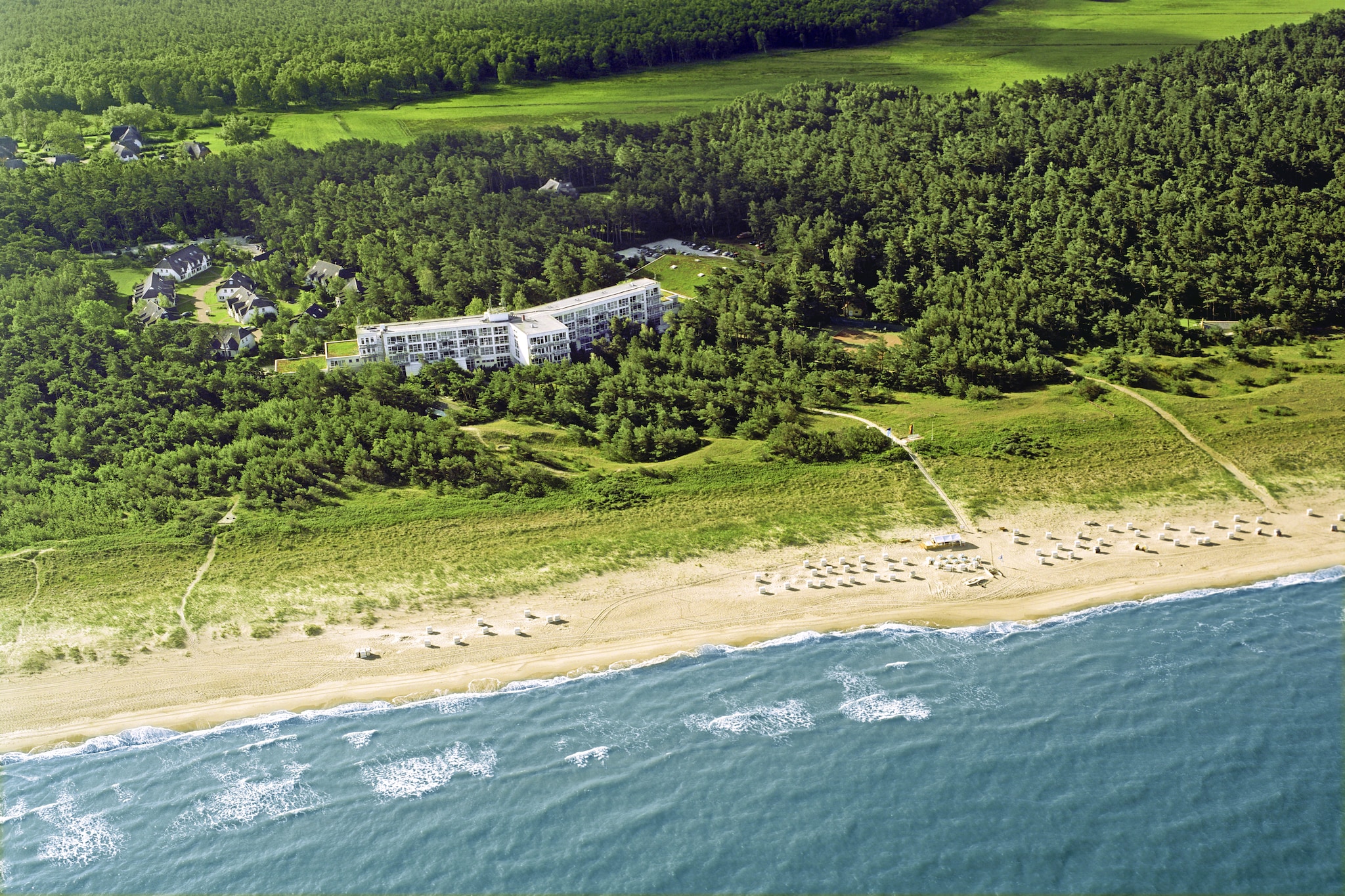 Garten Ferienwohnung - Strandhotel Dünenmeer-Zones d'été à 1 km