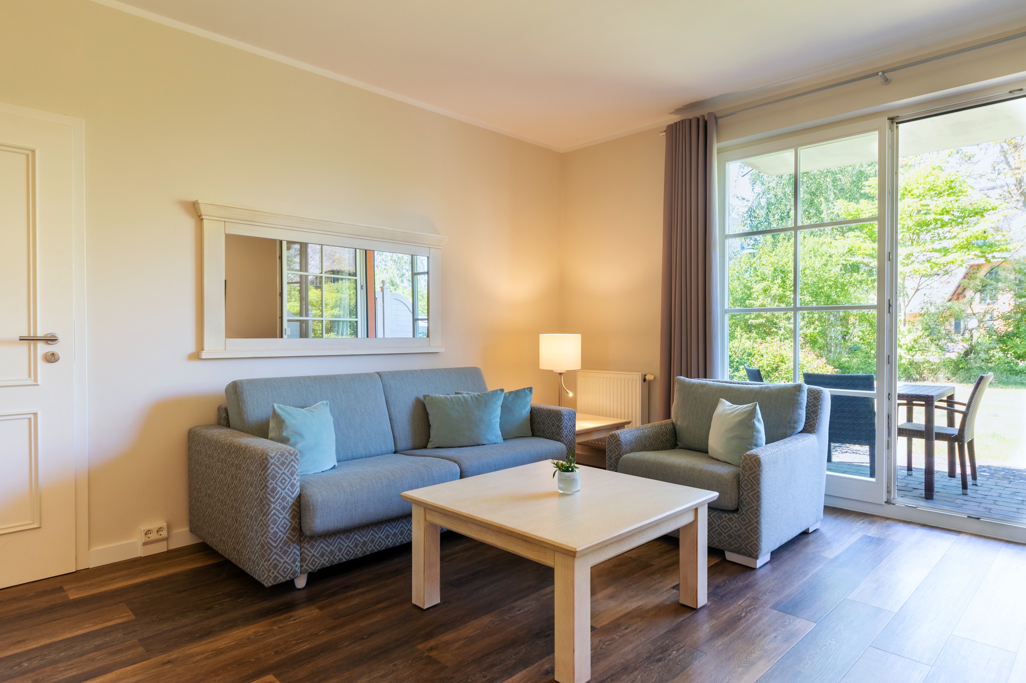 Garten Ferienwohnung - Strandhotel Dünenmeer
