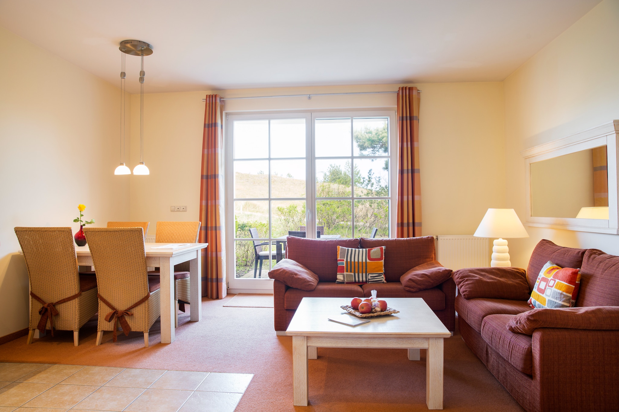 Garten Ferienwohnung - Strandhotel Dünenmeer-Salon