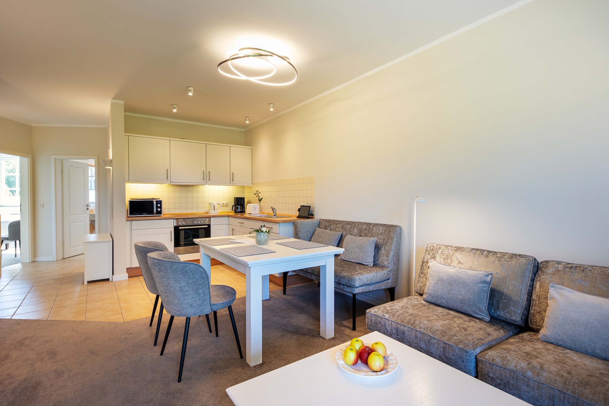Garten Ferienwohnung - Strandhotel Dünenmeer-Salon