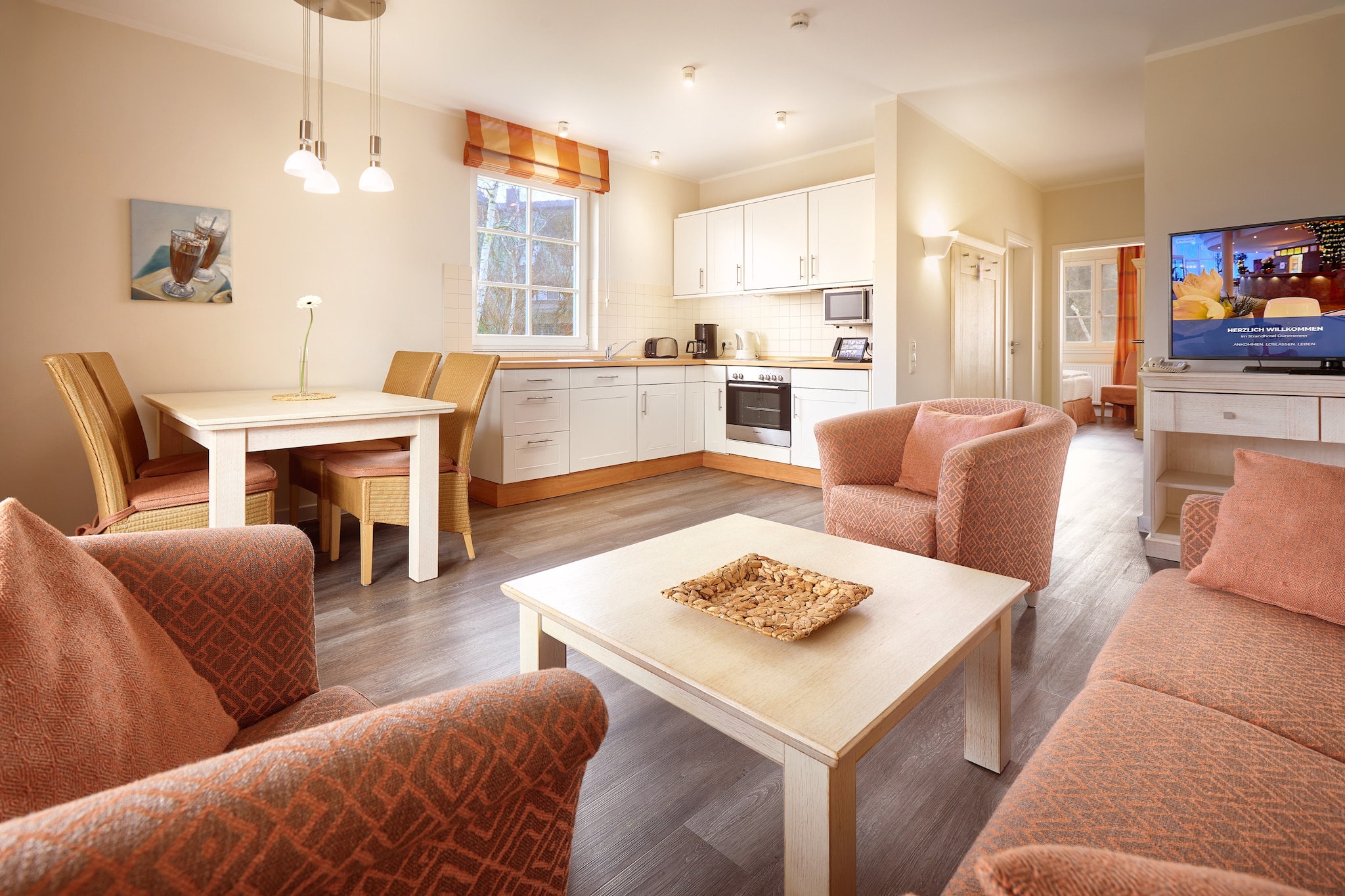 Garten Ferienwohnung - Strandhotel Dünenmeer-Salon