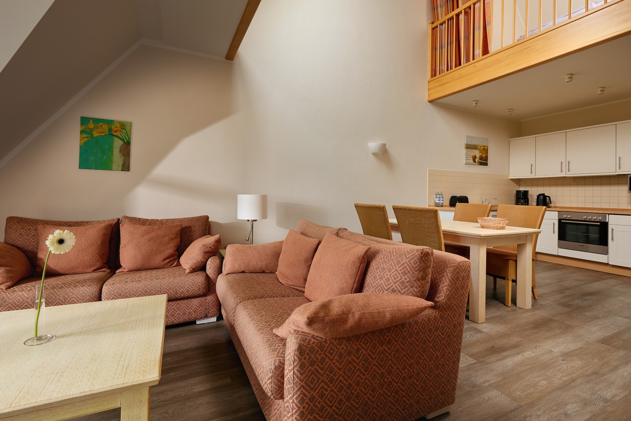 Garten-Maisonette Ferienwohnung - Strandhotel Dünenmeer-Salon
