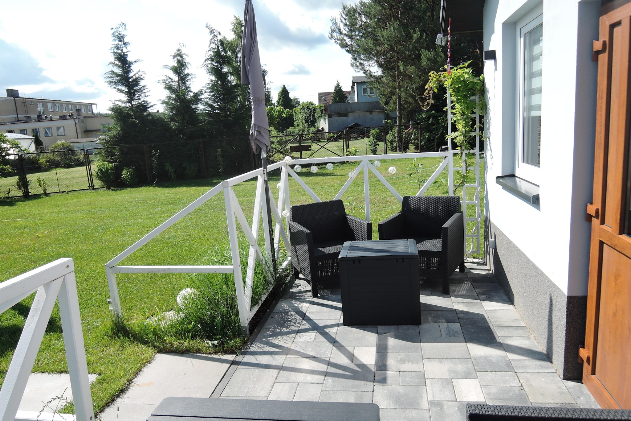 Wisełka Leśna - domek mały dla 4 osób-Terrace balcony