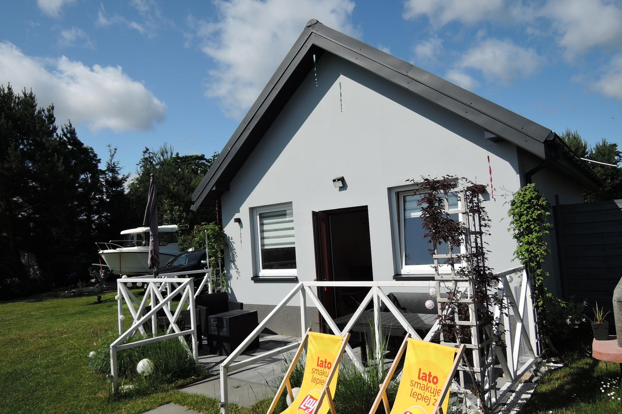 Wisełka Leśna - domek mały dla 4 osób-Exterior summer