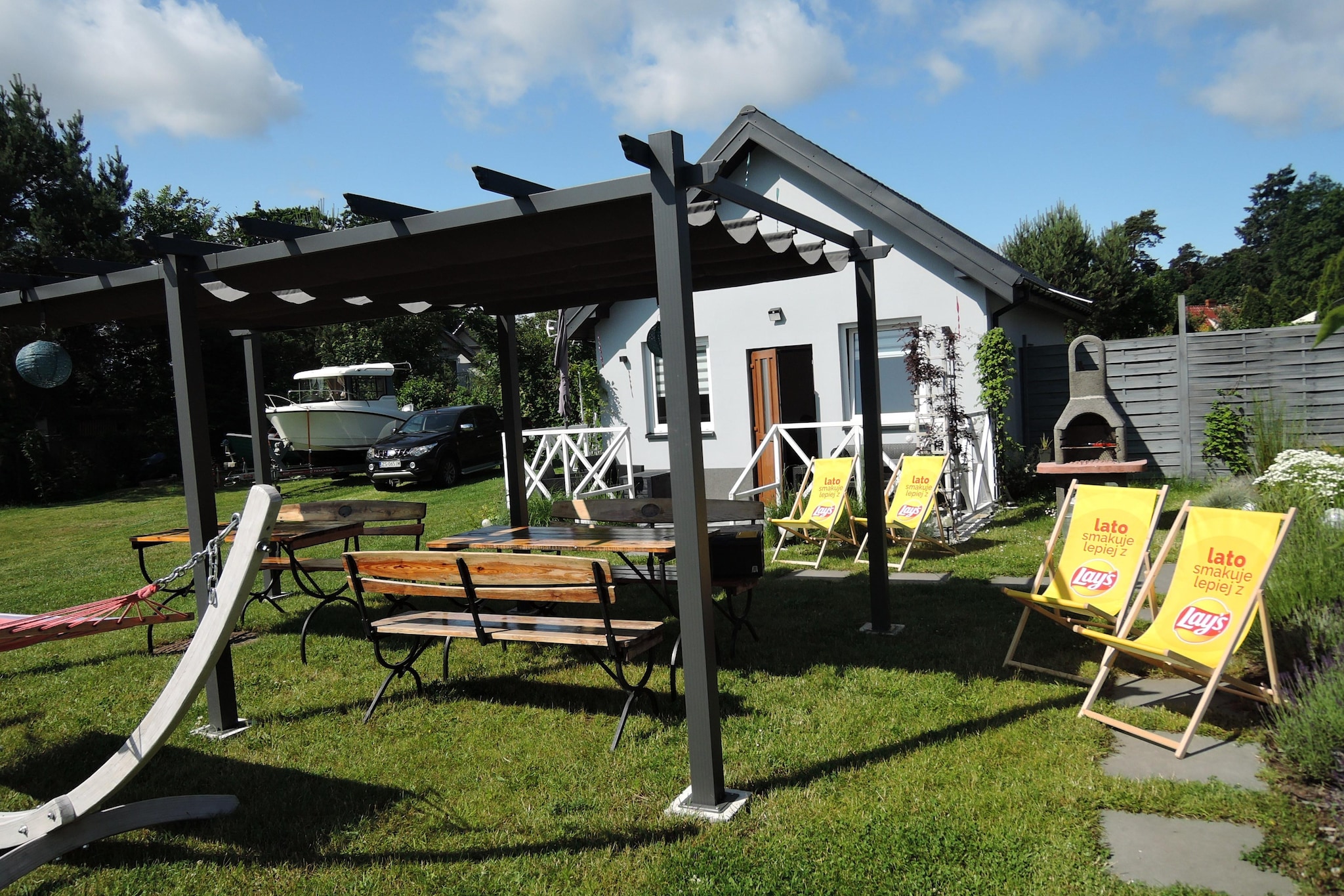 Wisełka Leśna - domek mały dla 4 osób-Exterior summer