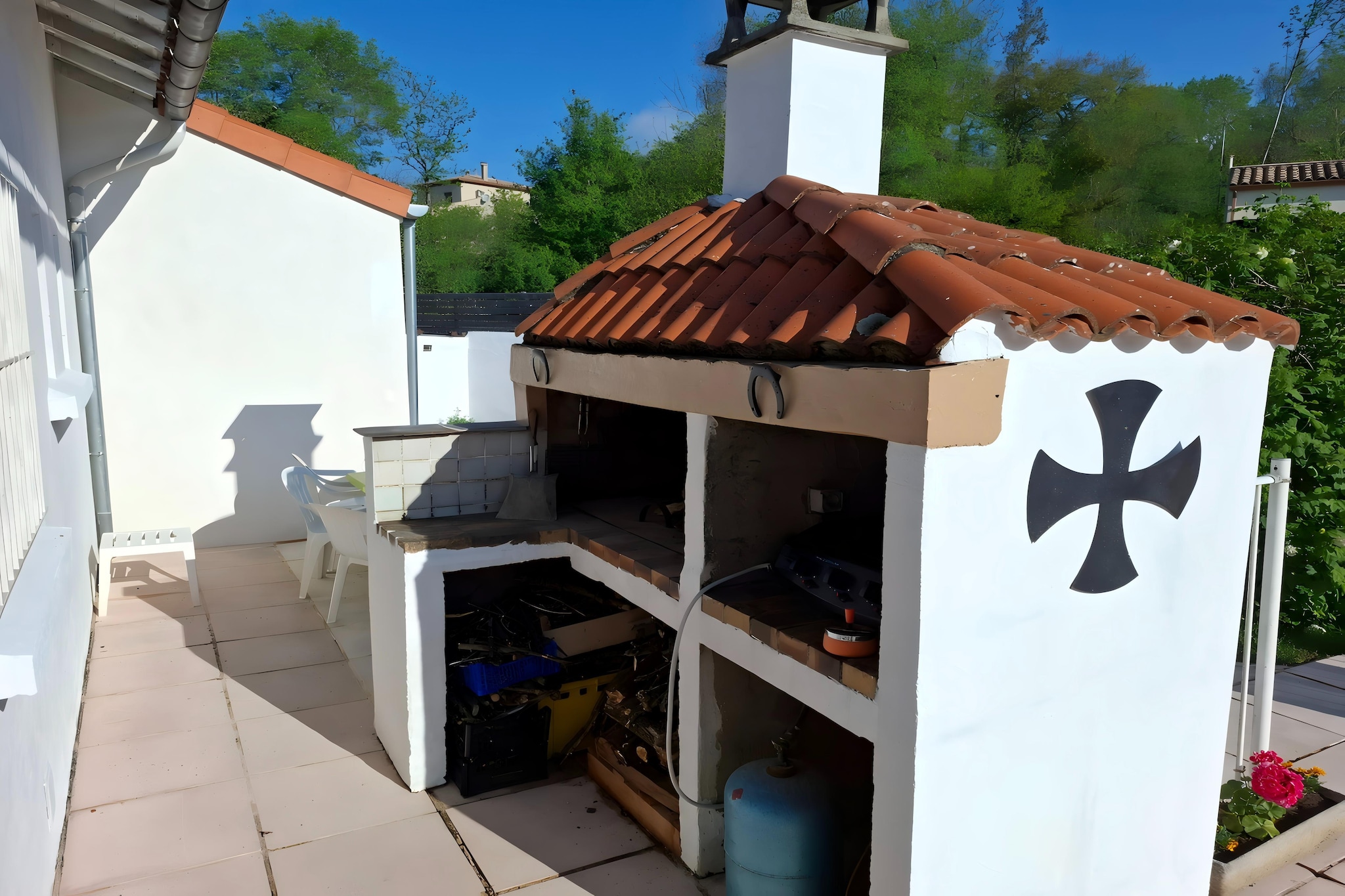 Villa avec piscine-Exterior summer