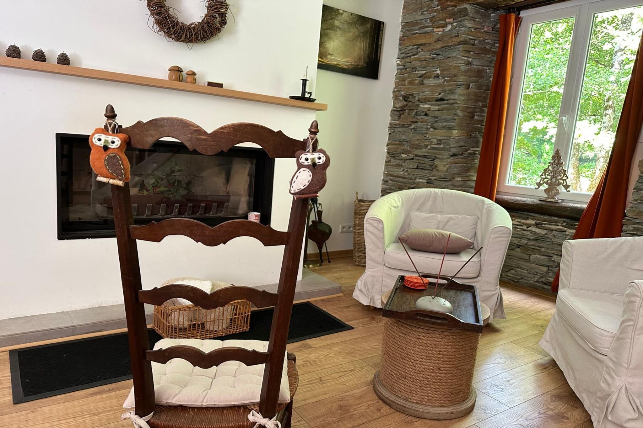 Le Moulin de Camelière-Woonkamer