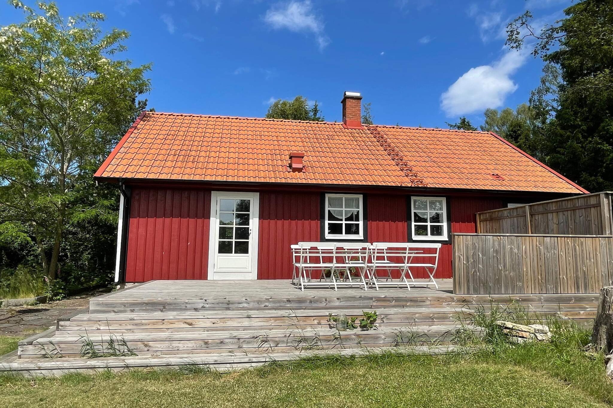 4 Sterne Ferienhaus in Fågelmara-Außenbereich