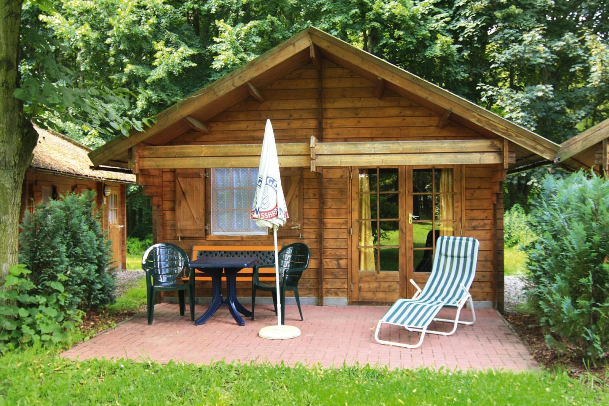 Blockhaus 30 m² - Sommer Flex-Buitenkant zomer