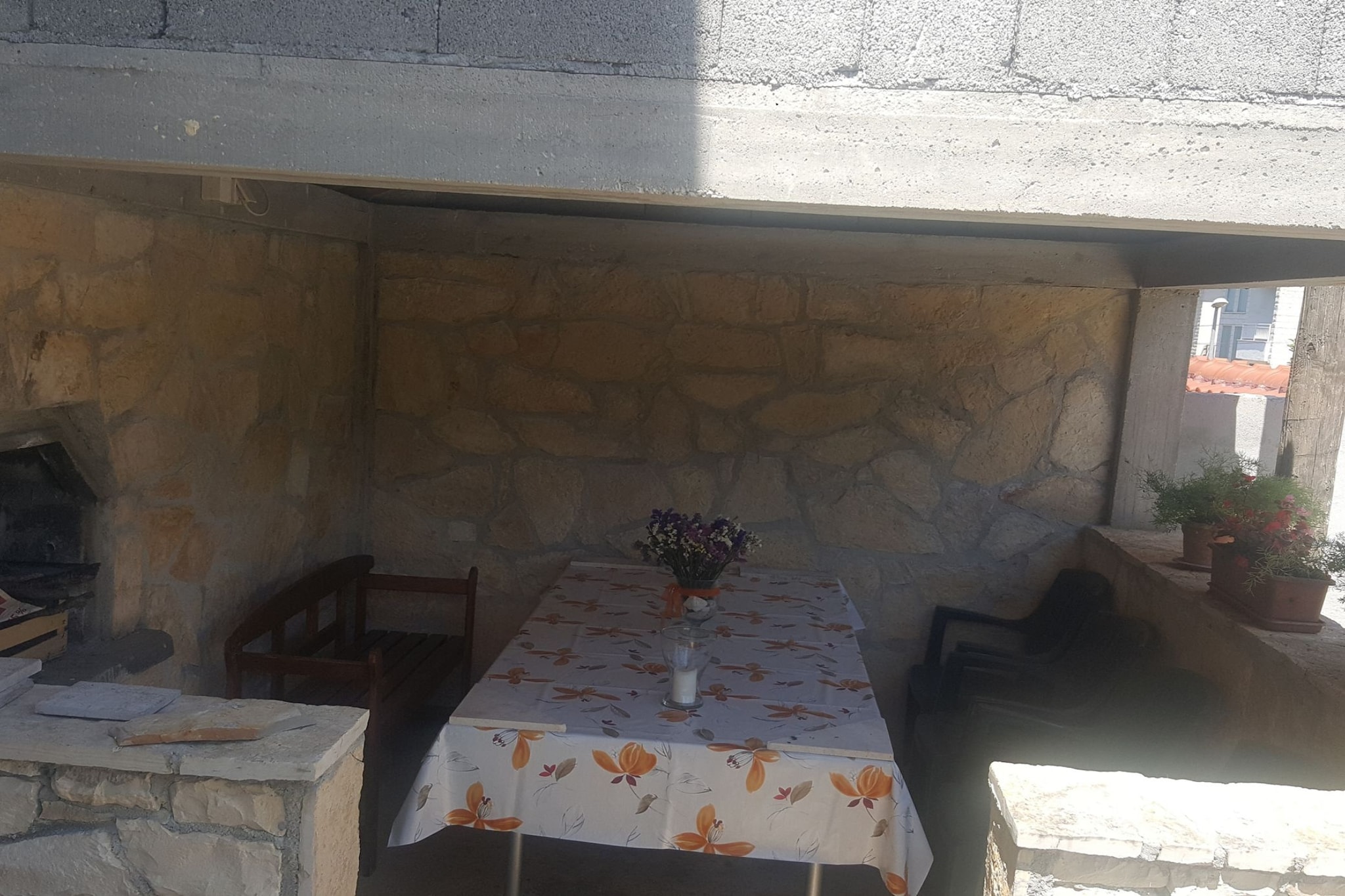 Apartments Ivan Supetar - Two Bedroom Apartment with Terrace no1-Im Freien
