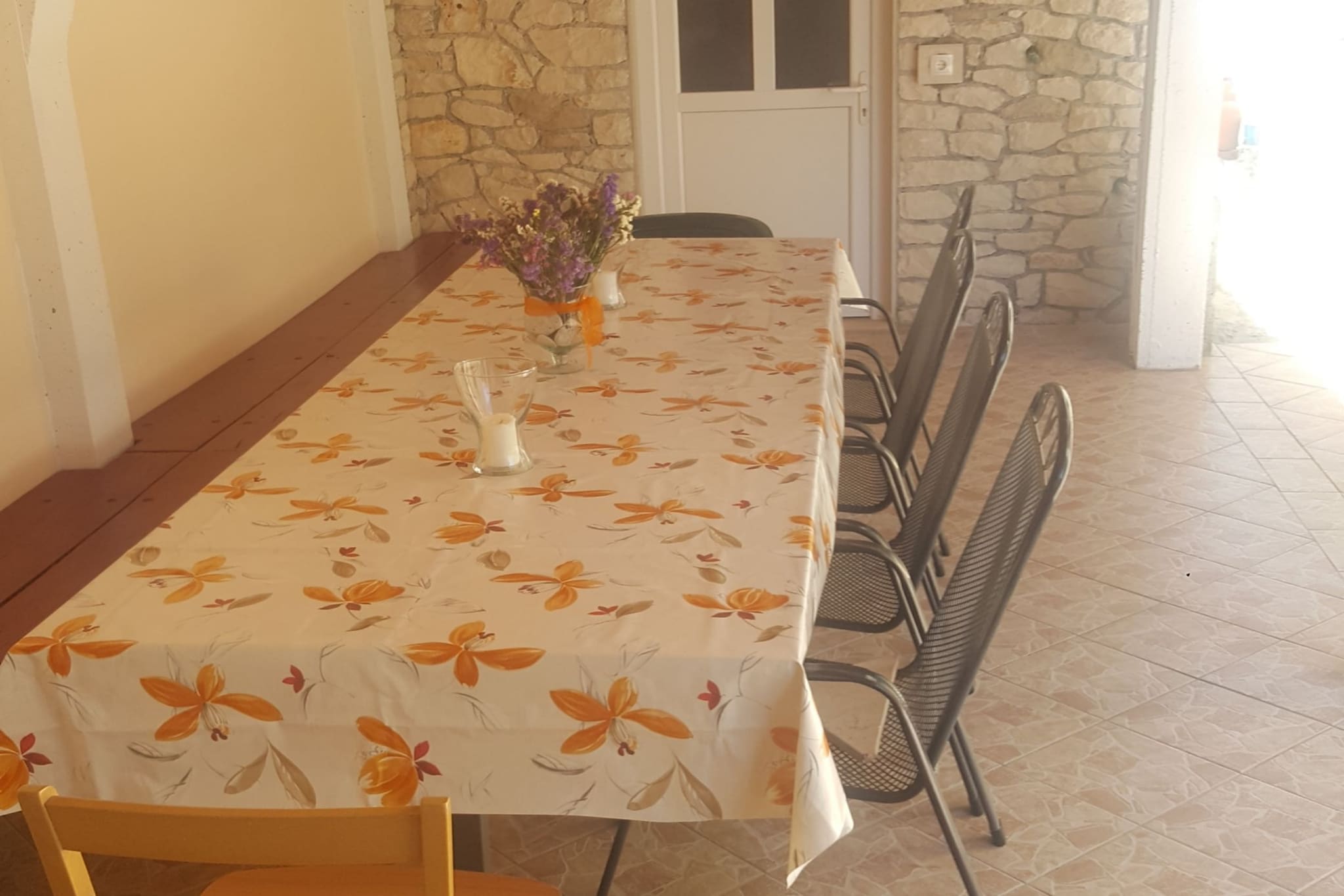 Apartments Ivan Supetar - Two Bedroom Apartment with Terrace no.3-Esszimmer
