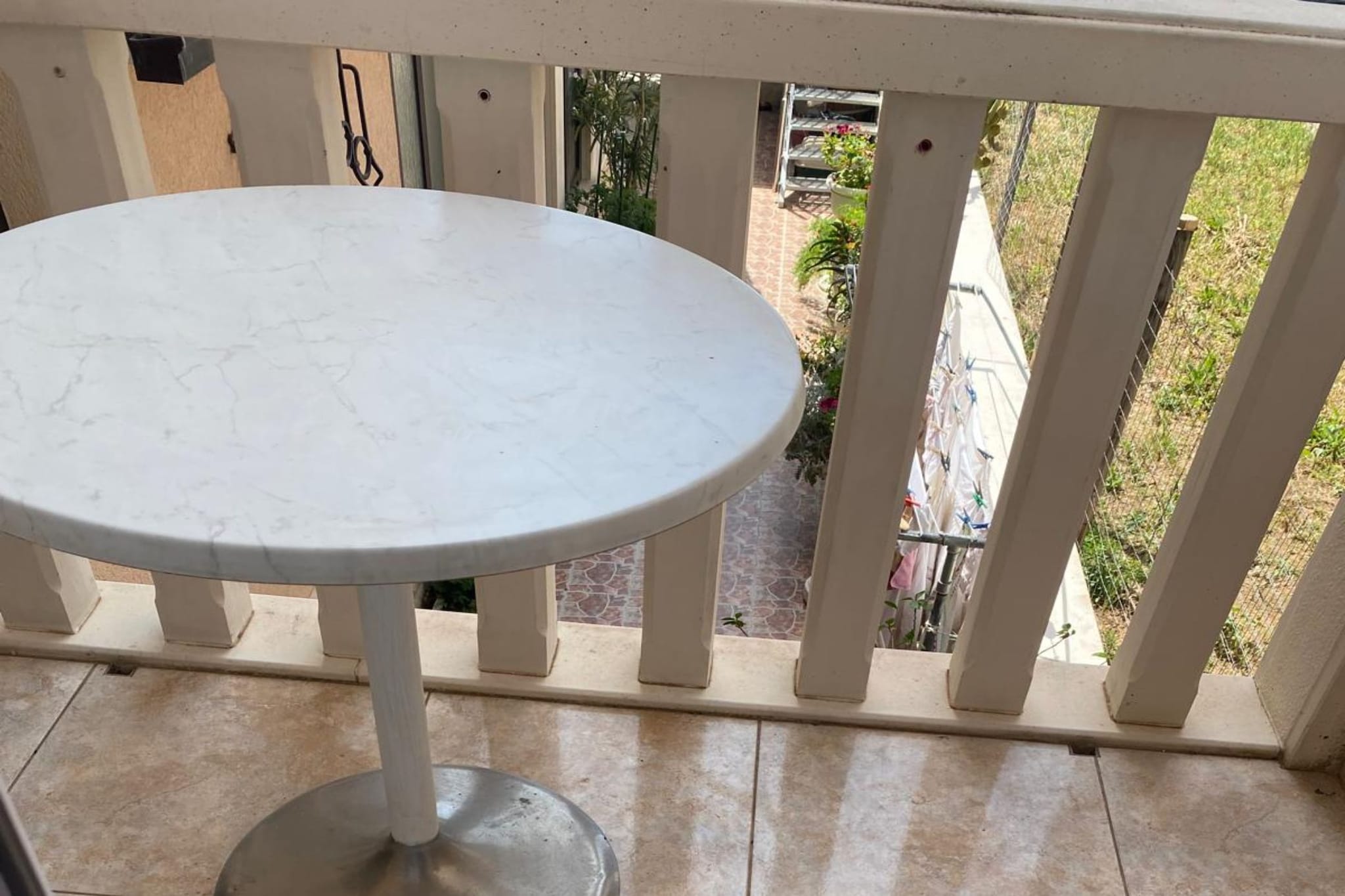 Villa Apartments Babaja - Classic Two Bedroom Apartment with Balcony and Sea View (Ap5)-Terrasbalkon