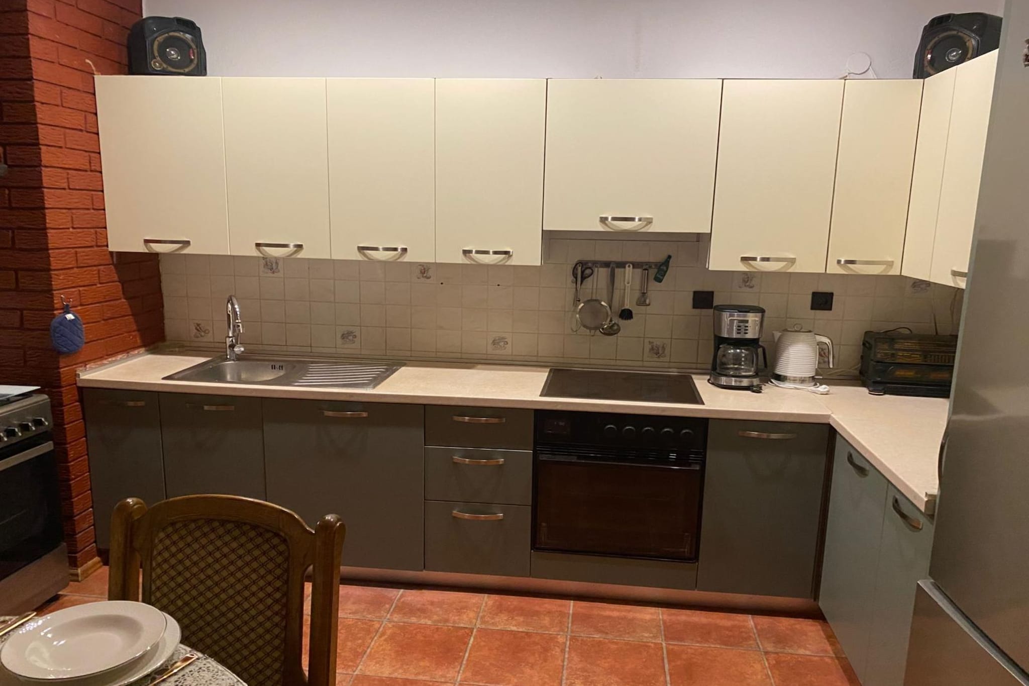 Villa Apartments Babaja - Studio Apartment with Balcony (Ap 11)-Keuken