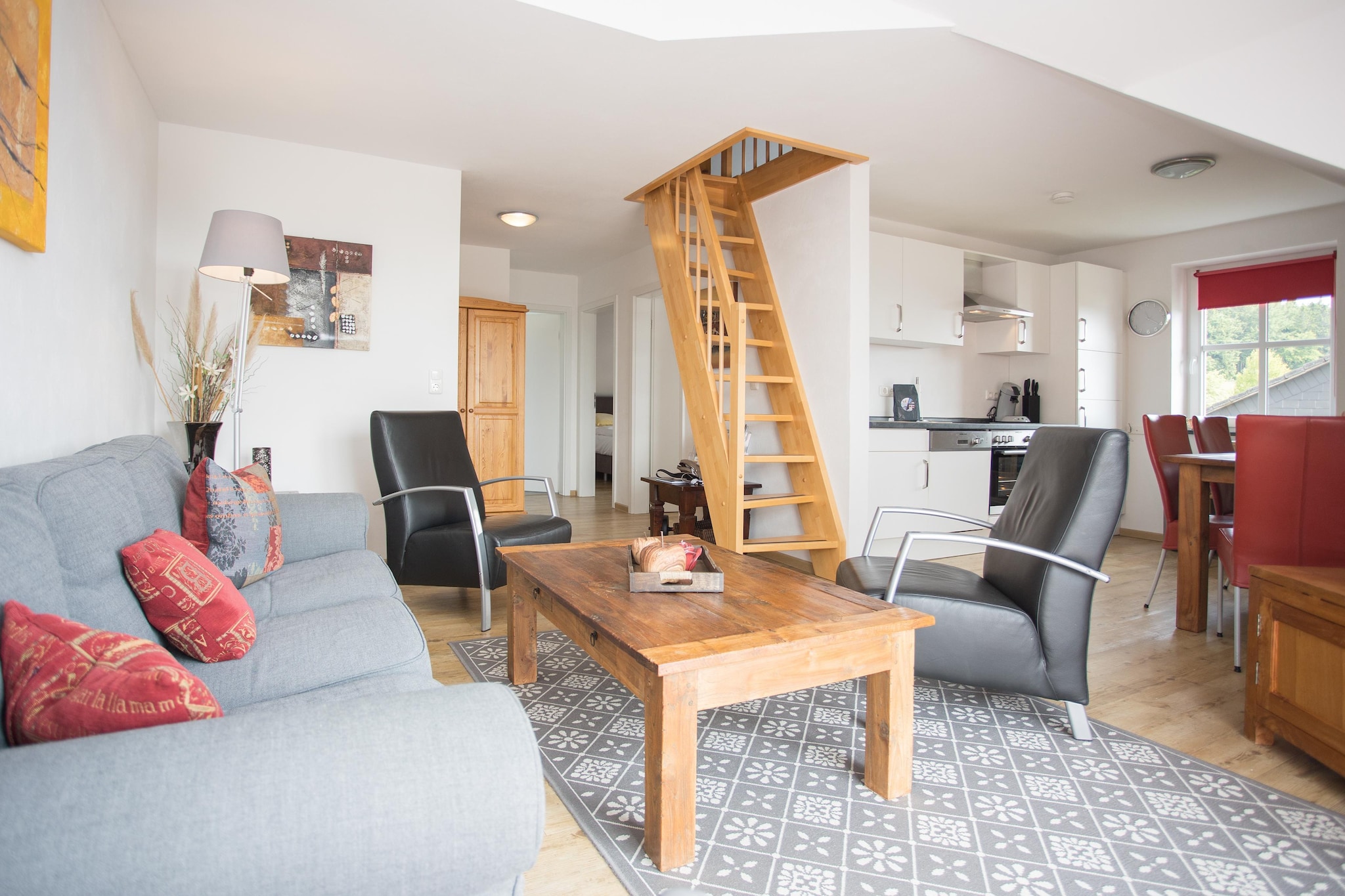 Ferienhaus 'Rothaarglück' Sauerland mit Aussicht-Woonkamer