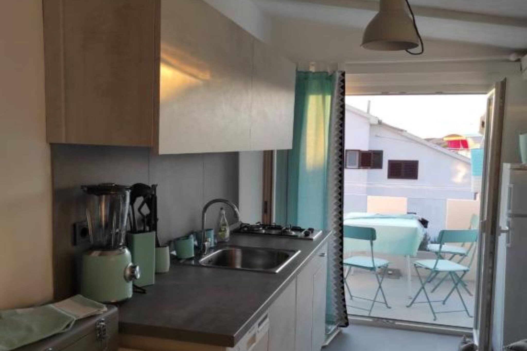 Modern Beachfront Apartments near Šibenik - One Bedroom Apartment with Balcony and Sea View