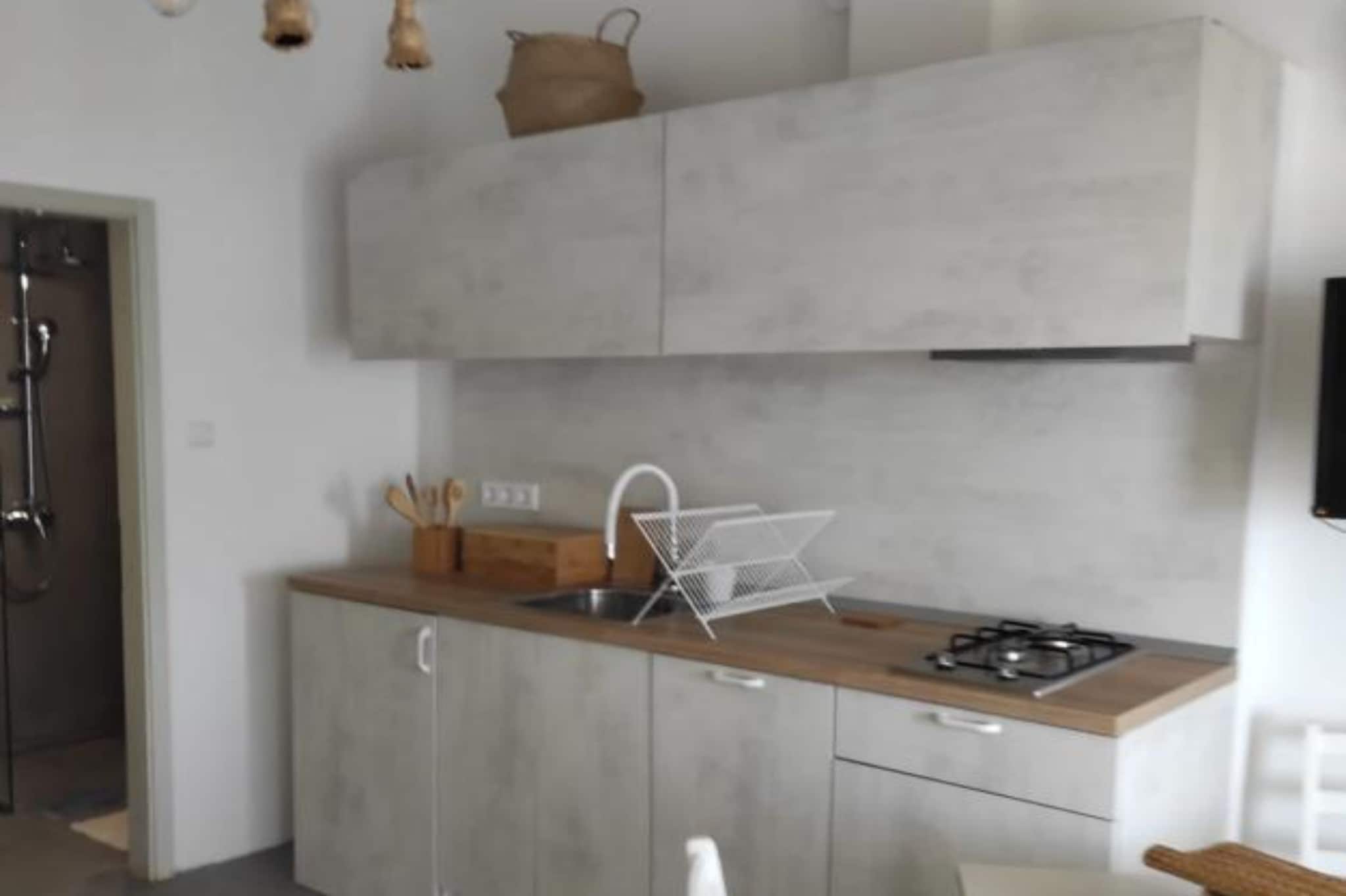 Modern Beachfront Apartments near Šibenik - Classic  Studio Apartment with Balcony and Sea View