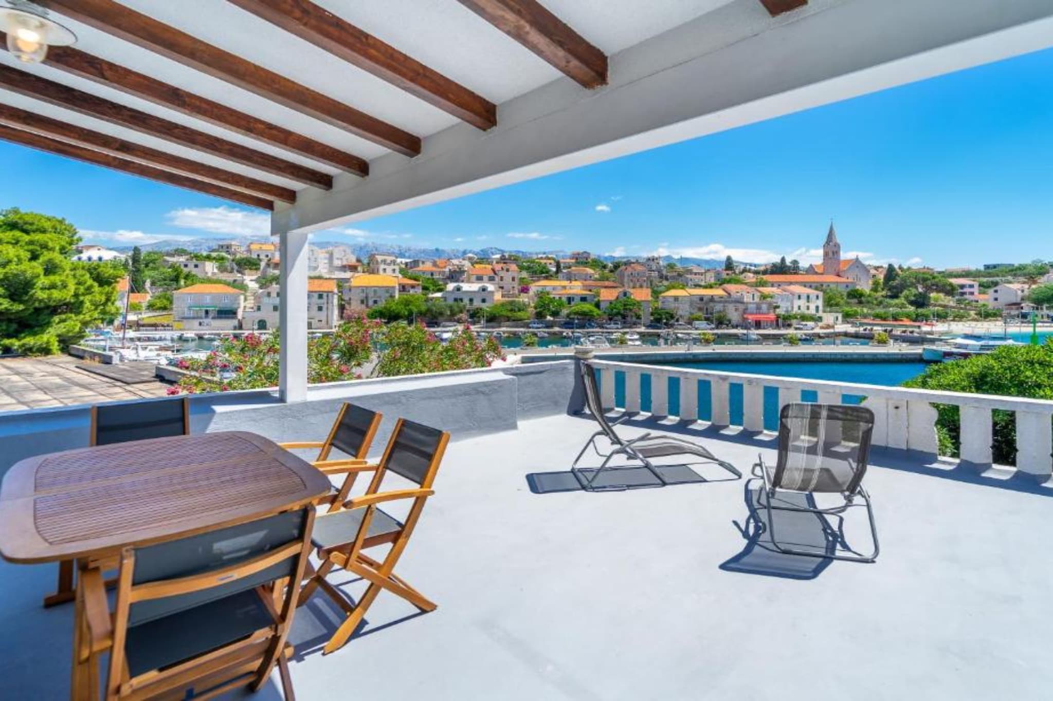 Kapetana Bepa Dvor - Three Bedroom House with Terrace and Sea View-Terrace