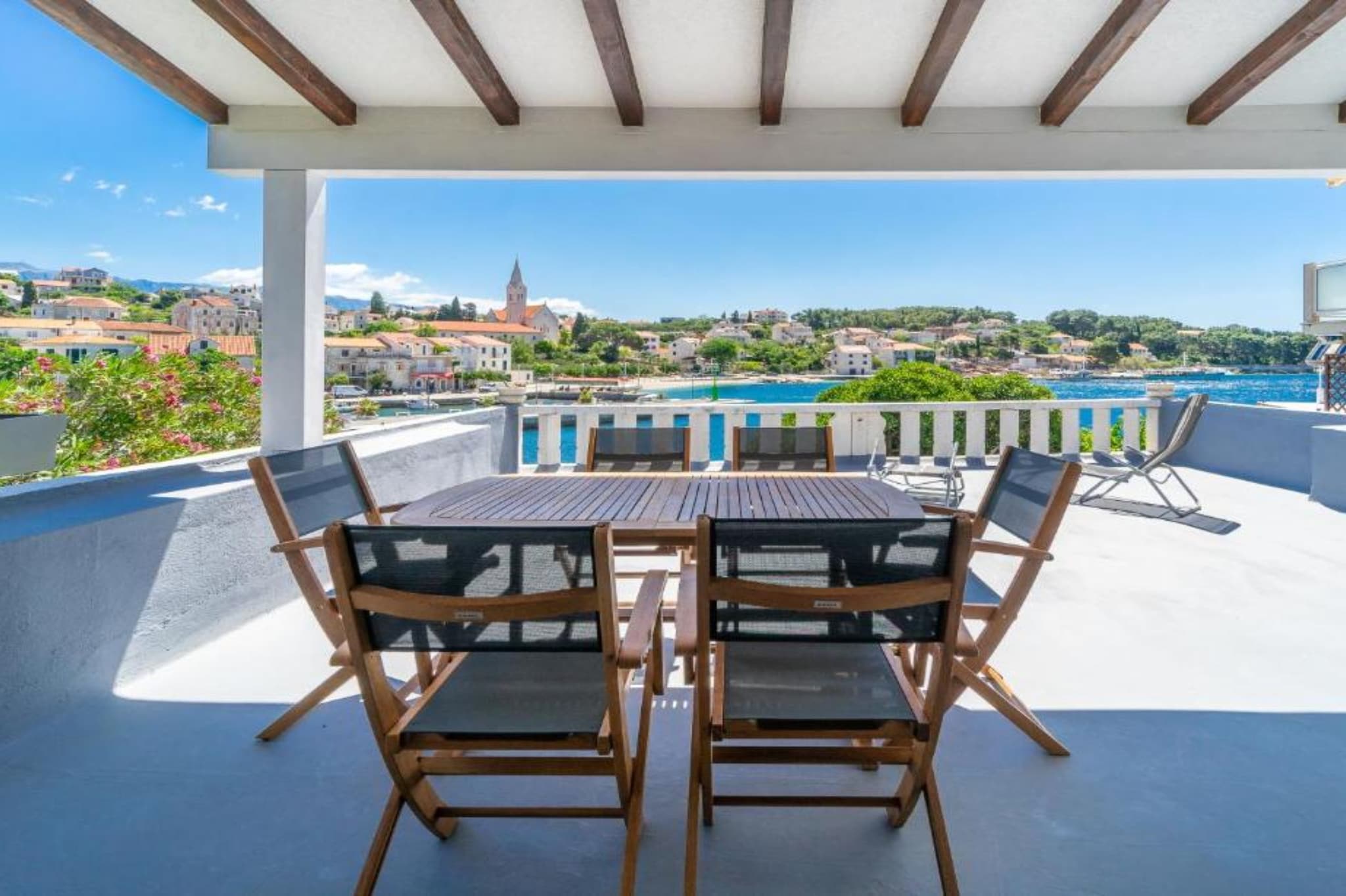 Kapetana Bepa Dvor - Three Bedroom House with Terrace and Sea View-Terrace