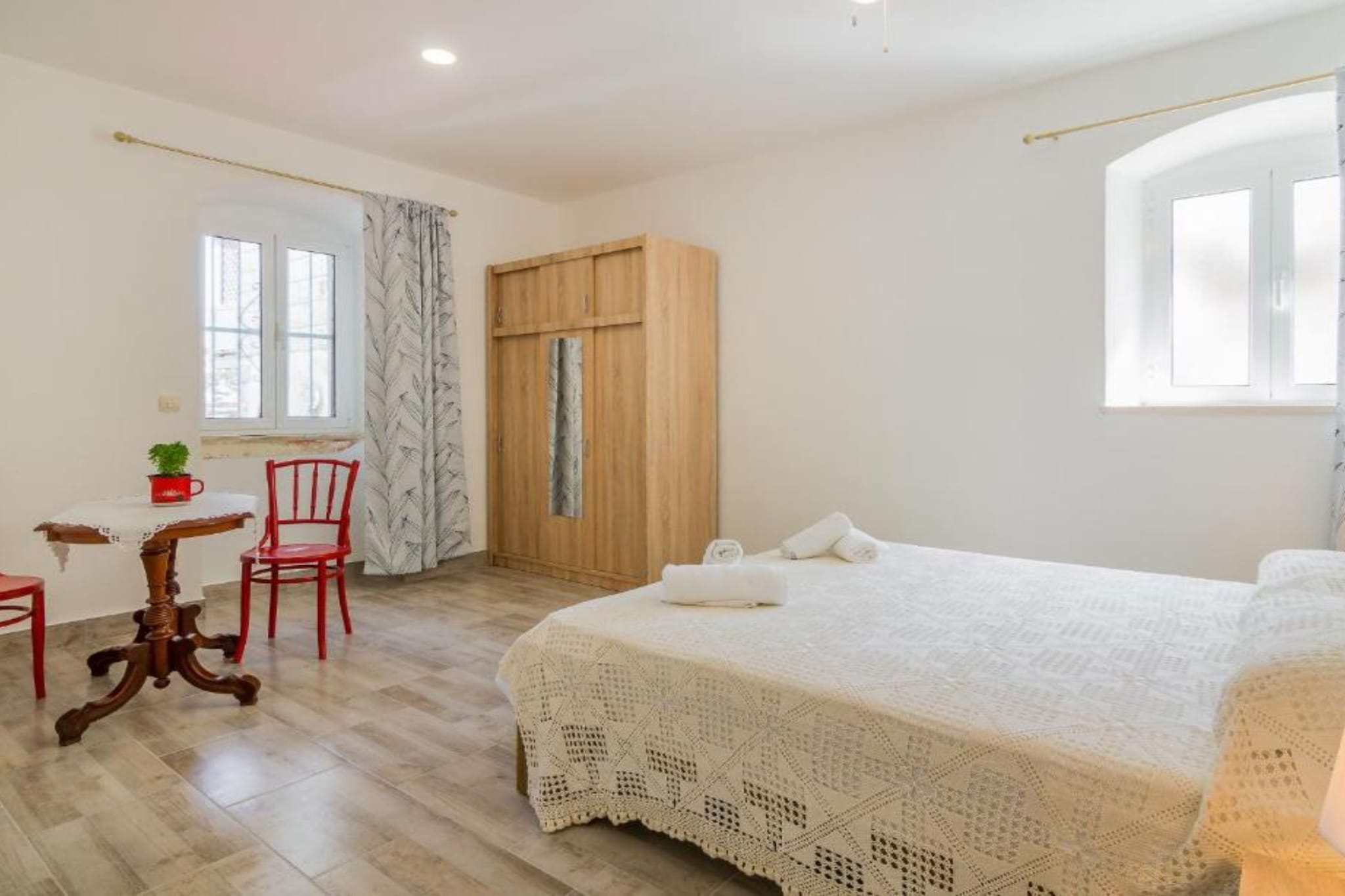 Kapetana Bepa Dvor - Three Bedroom House with Terrace and Sea View-Bedroom