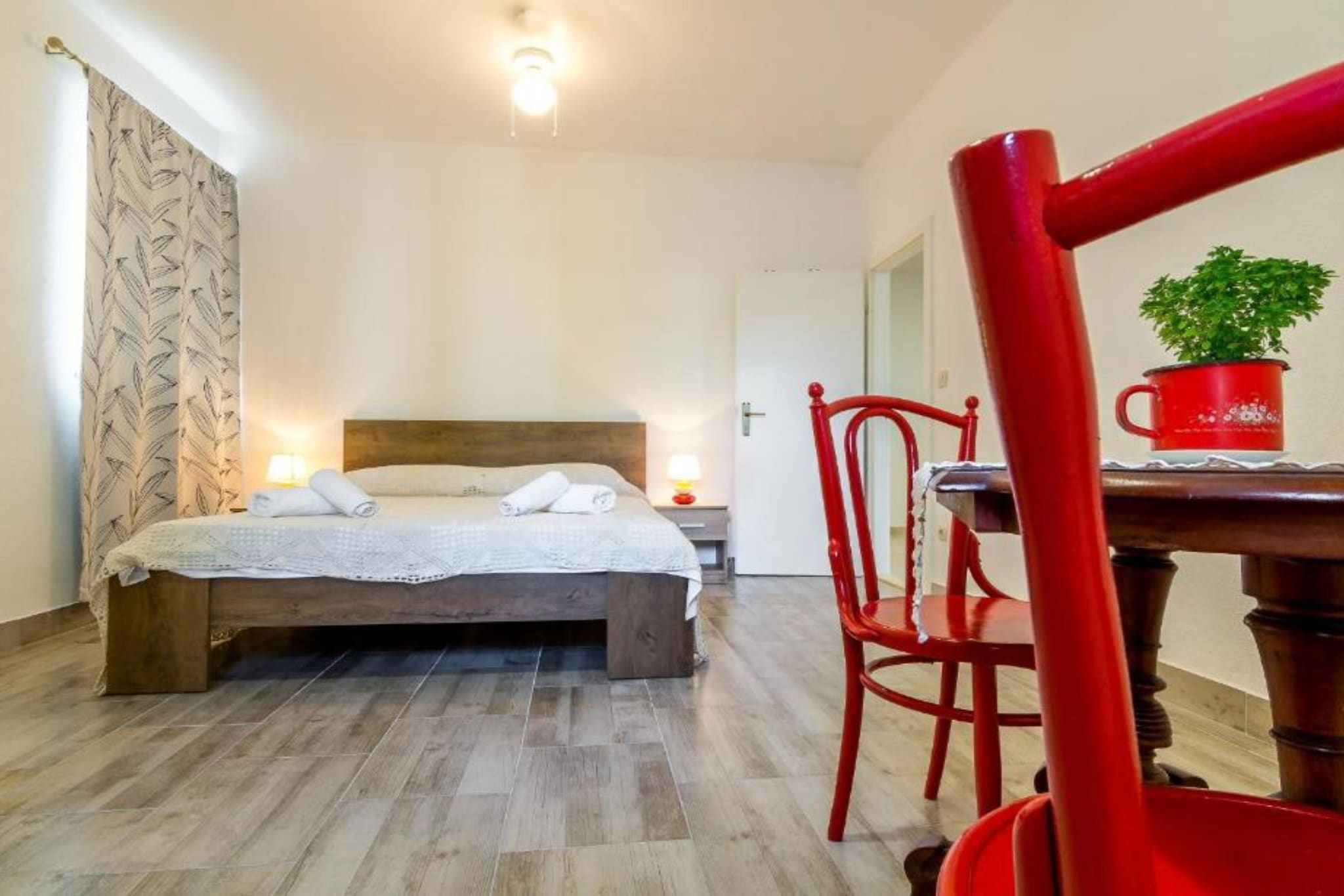 Kapetana Bepa Dvor - Three Bedroom House with Terrace and Sea View-Bedroom