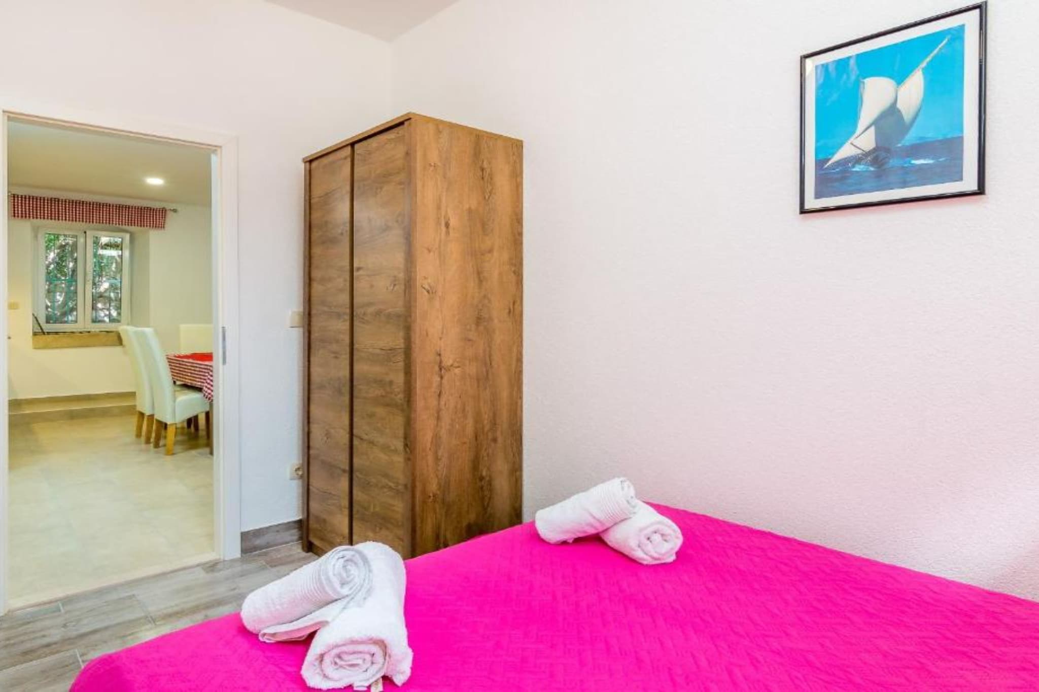 Kapetana Bepa Dvor - Three Bedroom House with Terrace and Sea View-Bedroom