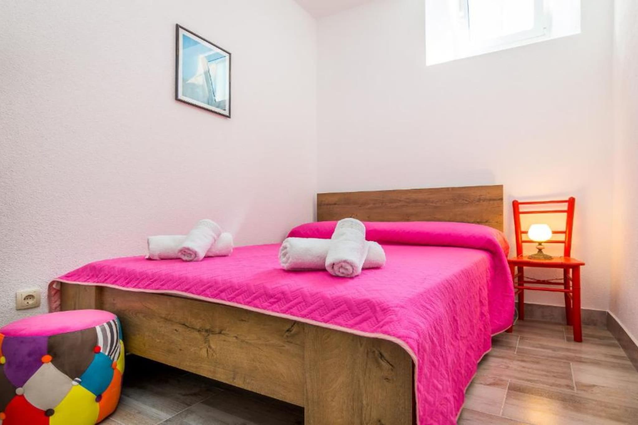 Kapetana Bepa Dvor - Three Bedroom House with Terrace and Sea View-Bedroom