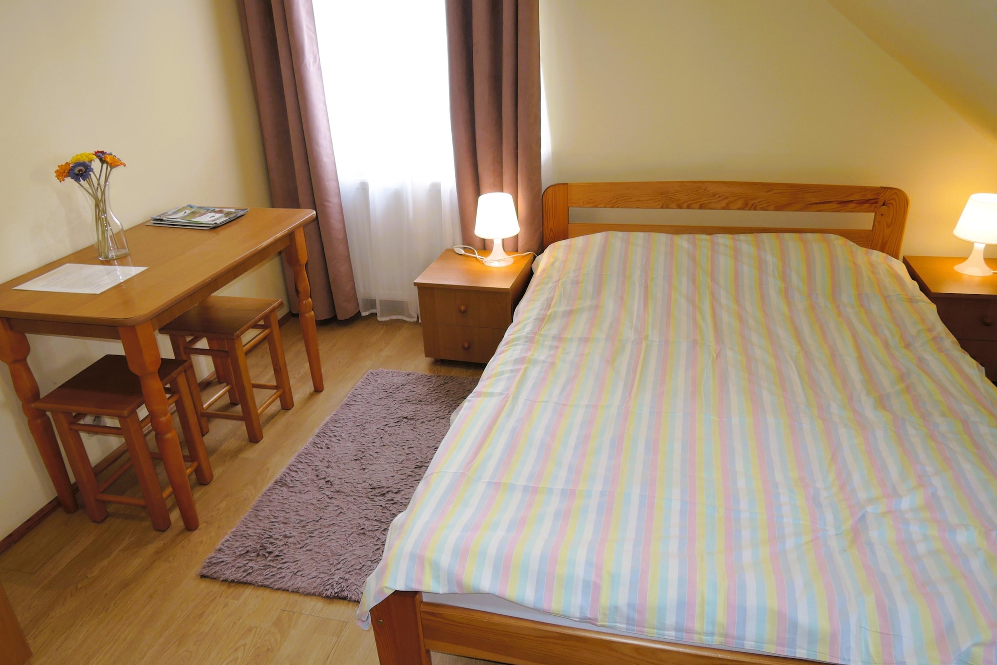 Pokój 2 osobowy nr 6 - widok na Zalew-Bedroom