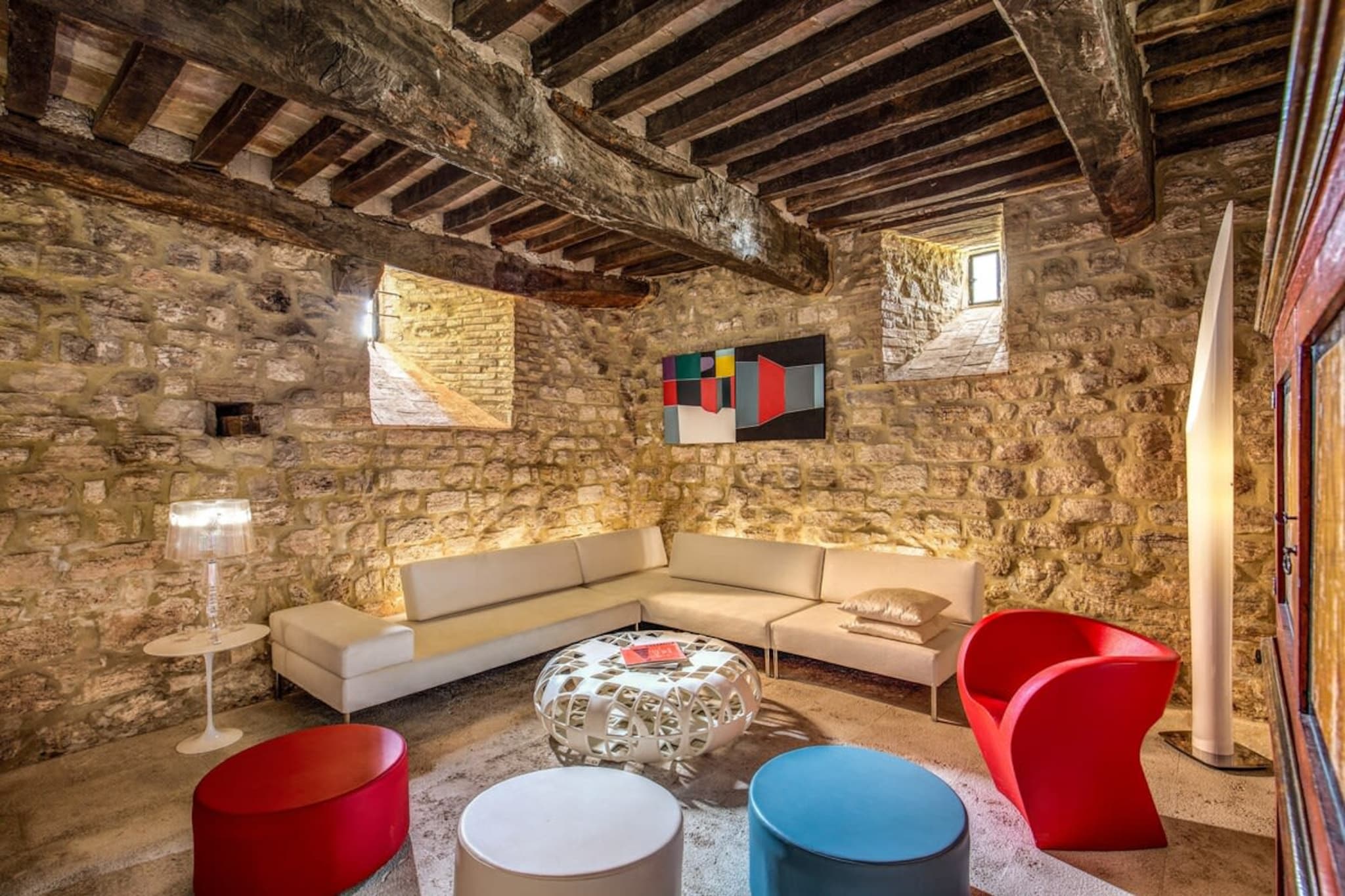 Torre Fortunata is a medieval tower, declared a protected Italian monument, and nursed to splendid style and comfort by its talented owners/designers. Available now for superb holidays for families and friends in the hill-studded Italian countryside near the famed town of Todi. We welcome your pet.
It will be our pleasure to help you plan your days in the region and our Digital Interactive Guest Note will guide you through your days as well.
You days will be as full as you want them!  You will not only discover the beauty and the restaurants of nearby Todi, but you will surely want to explore the art and architecture of so  many wonderful neighboring  towns. You can visit Perugia, Orvieto, Amelia, Deruta, Spoleto, Assisi, and many more that are only a short drive away from your Tower in Umbria.