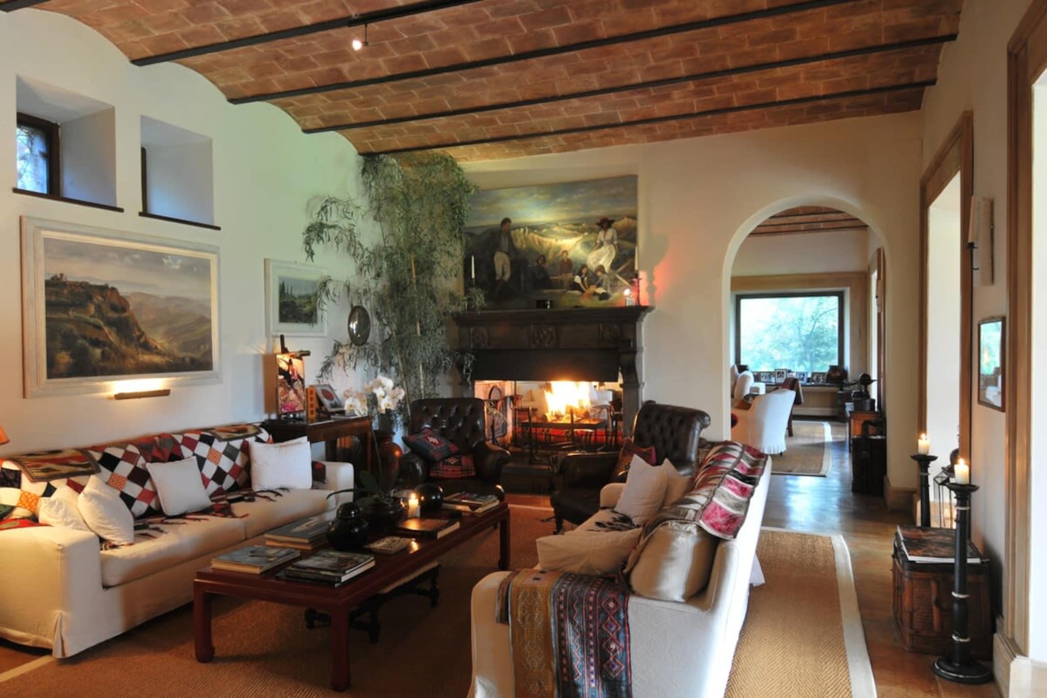 This elegant vineyard and villa estate dates back to the 16th century. 7 Bedrooms double rooms can welcome 14 guests, and an optional 8th bedroom (independent double room with 1 ensuite bathroom) can be added upon request.
 The Villa boasts the most sought-after facilities and staff including an in-house chef, a spa, tennis, indoor and outdoor pools, plus wellness therapists for an invigorating week long spa retreats focussing on detox food, yoga and fitness. A place of elegance and calm that combines the traditional countryside with lush Italian style. Relax by the pools or in the steam bath, and dress up for a magical dinner al fresco or in the underground wine cellar. Smell the Roses and sip the wine.