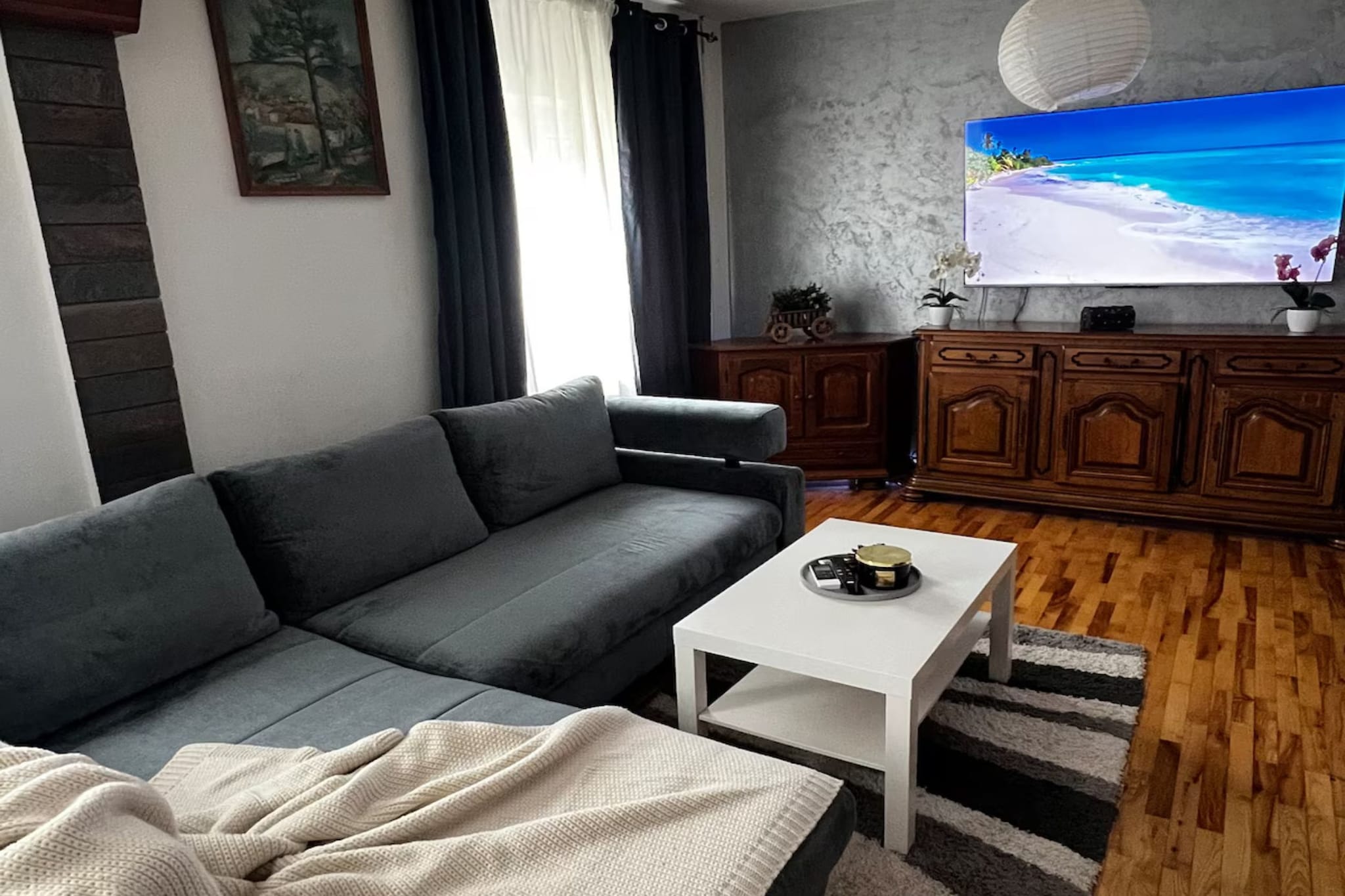 House Burić - Two Bedroom House-Living room