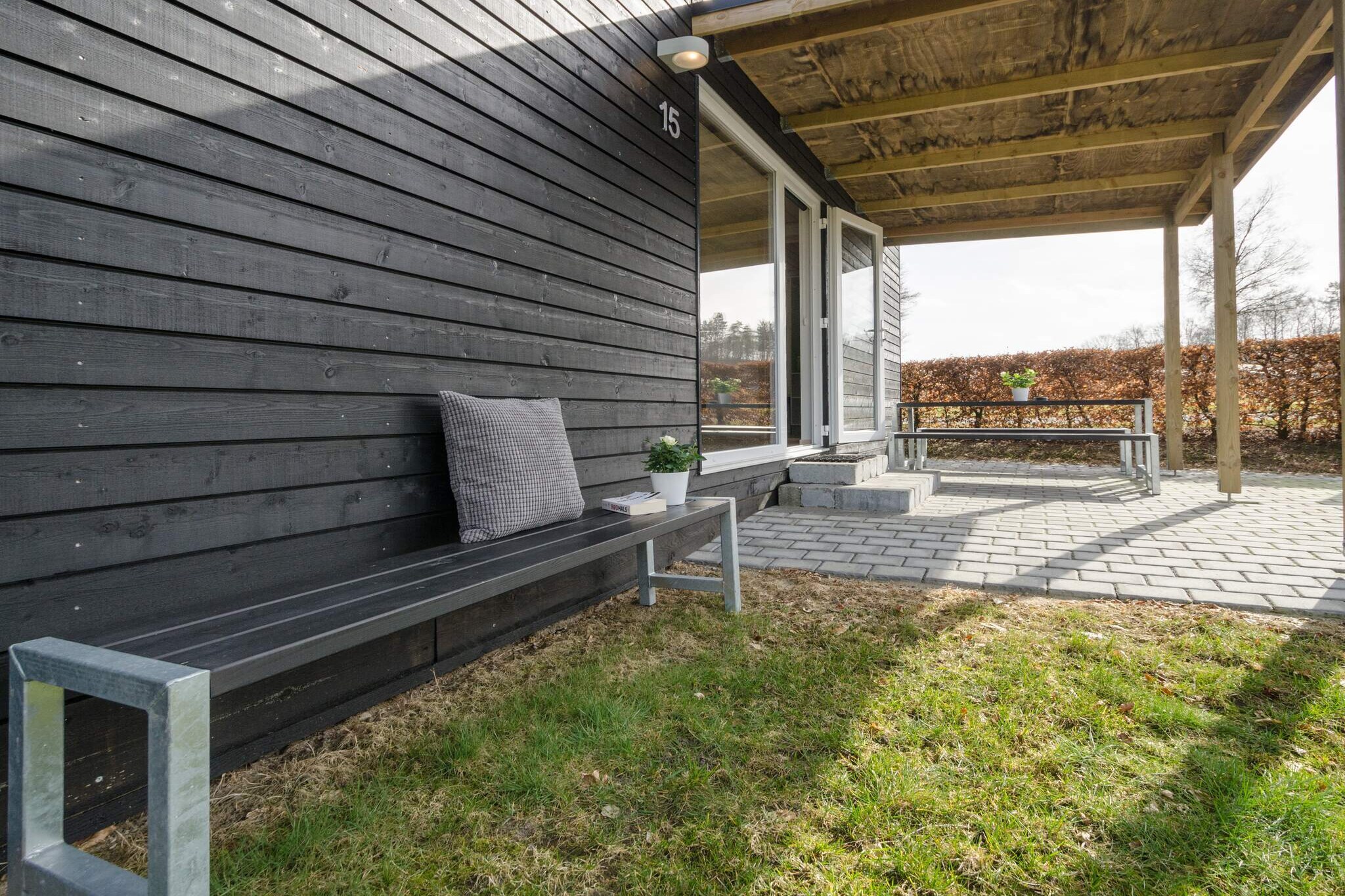 About Bryrup Camping. Bryrup Camping is ideally located near Silkeborg and offers an idyllic and scenic atmosphere with access to forests and lakes. The campsite offers a range of facilities including a playground, mini golf and other fun activities organized by the campsite. At Bryrup Camping you can enjoy the outdoor water park consisting of two water slides and a children's pool. The waterpark is for everyone, young and old alike. Rush down the water slides or swim in the children's pool. Enjoy the area via nature trails for hiking and biking, and explore the rich history and culture of the area. This is a perfect base for an active vacation. Types of cabins: Funkis LUX cabin - up to 6 people This 30 m² luxury cabin offers a perfect base for families or groups of up to 6 people. The cabin includes a lovely large kitchen/living room with the option of a double bed, a spacious double bedroom and a smaller bedroom with bunk beds, making it ideal for both relaxing and socializing. The cabin also has its own toilet and shower for added comfort. Scandinavia LUX cabin - up to 6 people This 25 m² luxury cabin is equipped with modern amenities, including a private toilet and shower. The cabin has a large kitchen/living room with the option of a double bed, a bedroom with a double bed and a large loft with two beds on good mattresses. Perfect for a vacation with room for both comfort and coziness.A refundable deposit might be charged closer to your check-in date. The security deposit ensures a smooth stay and covers any additional services or consumption charges.This deposit covers utilities consumed during your stay and any additional services that may be taken.The final amount will be adjusted based on actual meter readings, actual usage of extra services, and any remaining balance will be refunded within 21 days after checkout.This deposit simply acts as a prepayment for charges that  you would anyways pay for, ensuring a seamless stay and check-out experience.