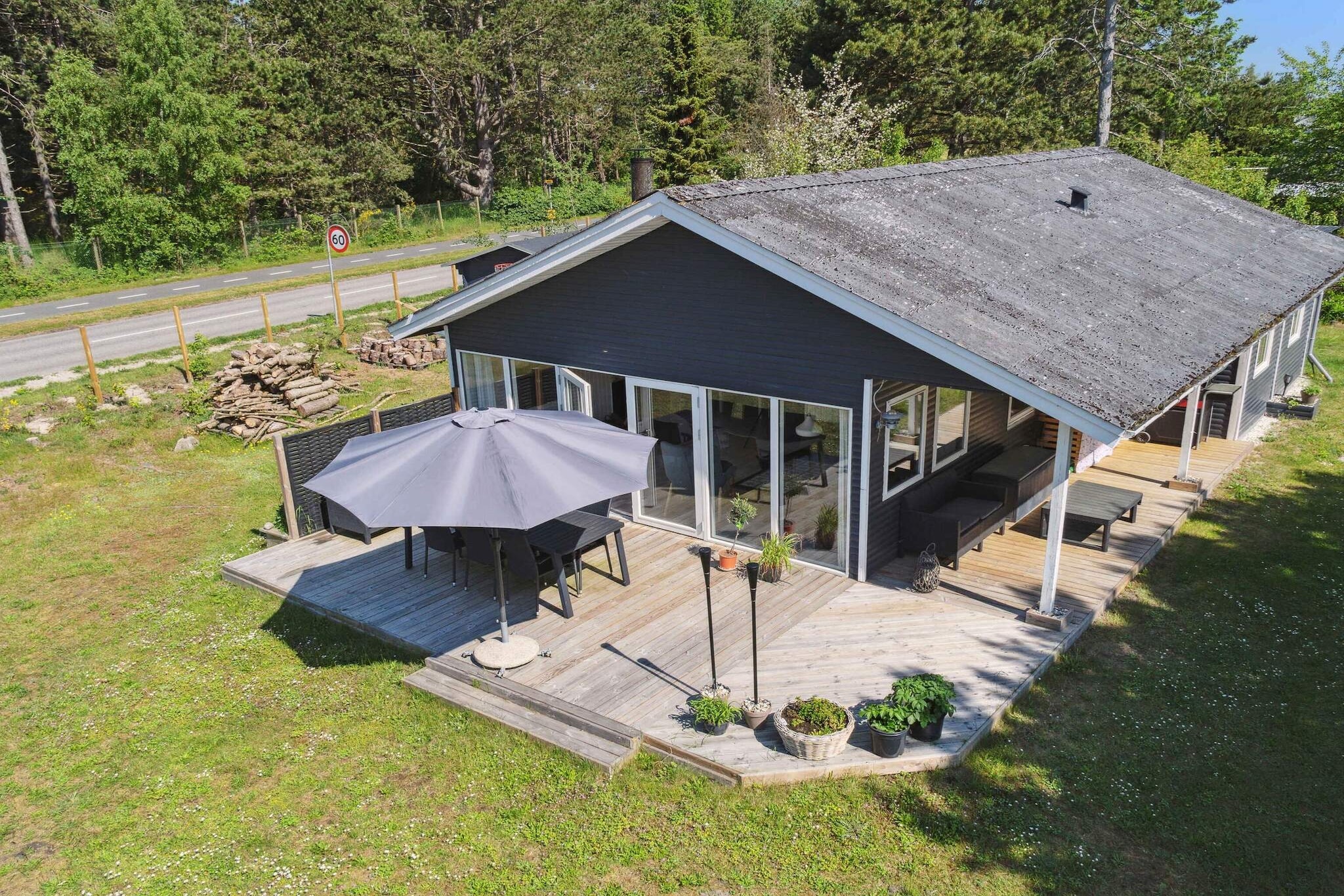 5 Sterne Ferienhaus in Væggerløse-Im Freien
