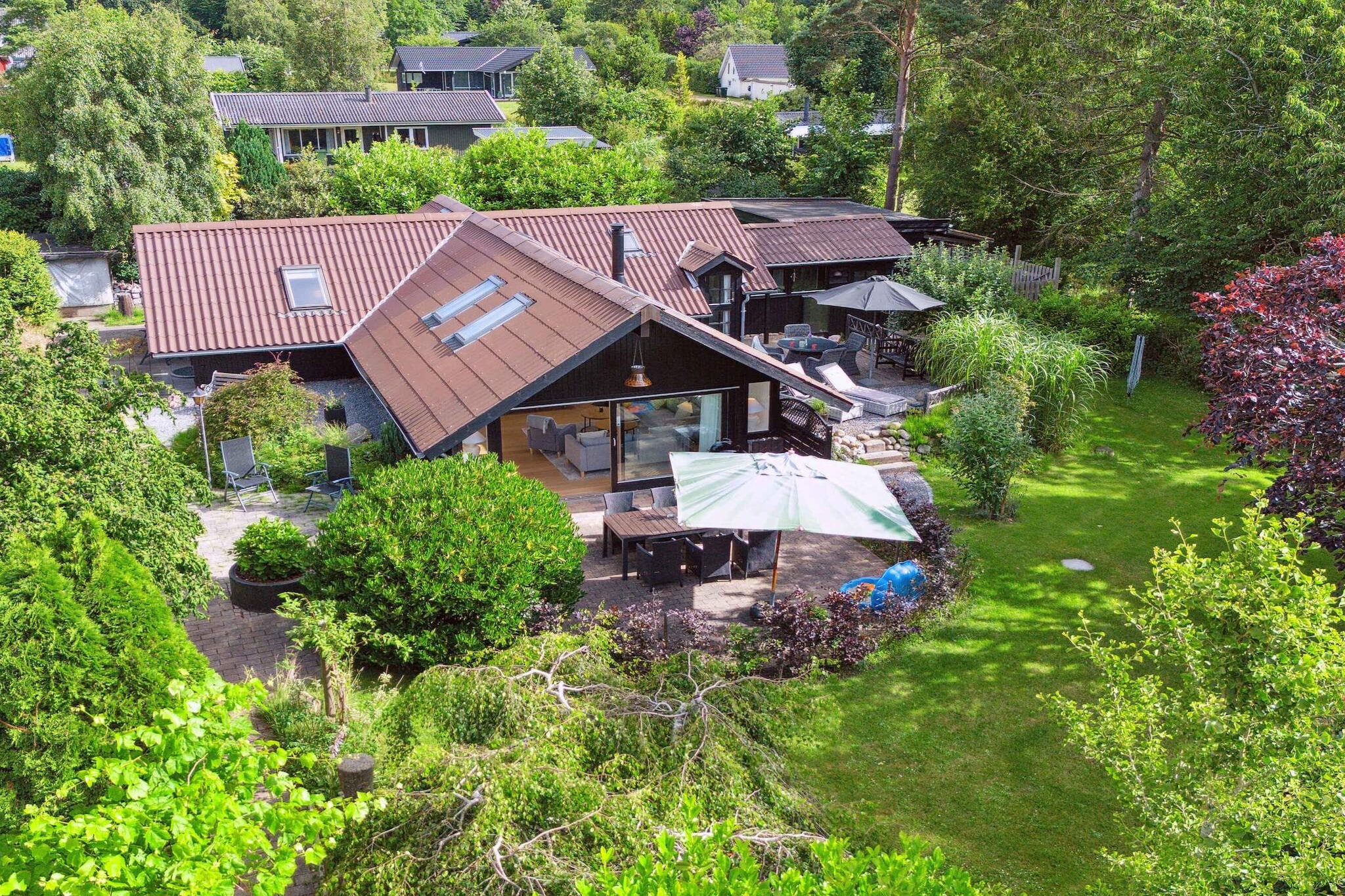 5 Sterne Ferienhaus in Nykøbing Sj-Im Freien