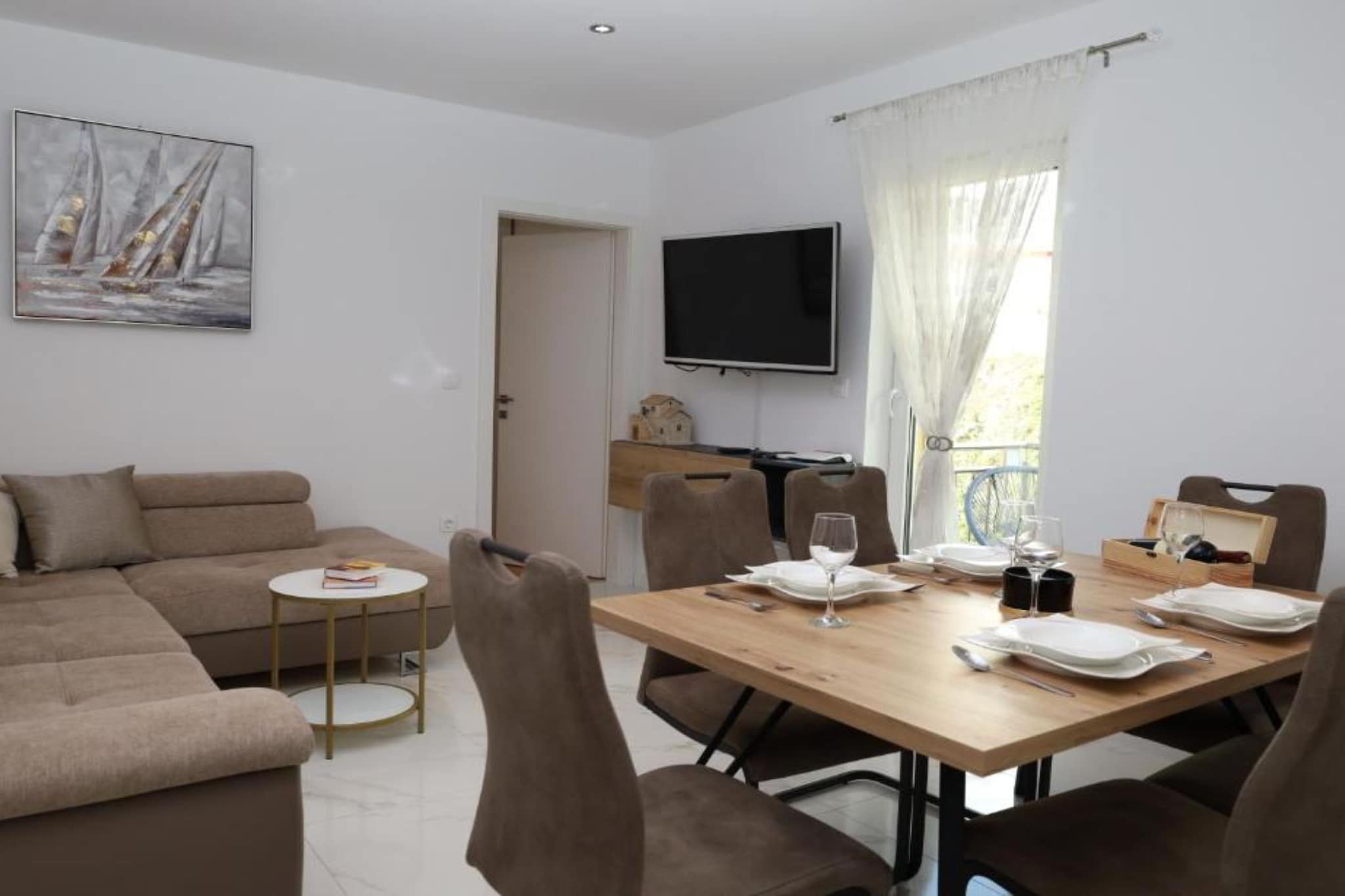 Dalmata D - Two Bedroom Apartment with Terrace-Eetkamer