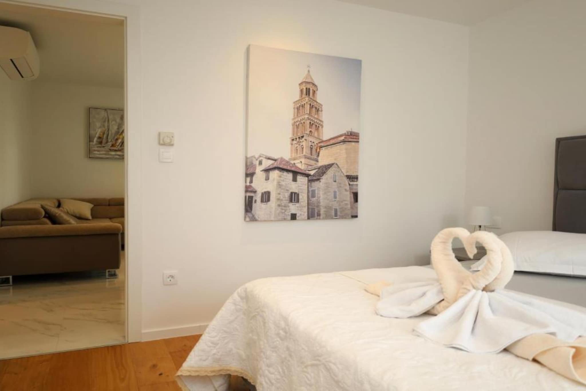 Dalmata D - Two Bedroom Apartment with Terrace-Slaapkamer