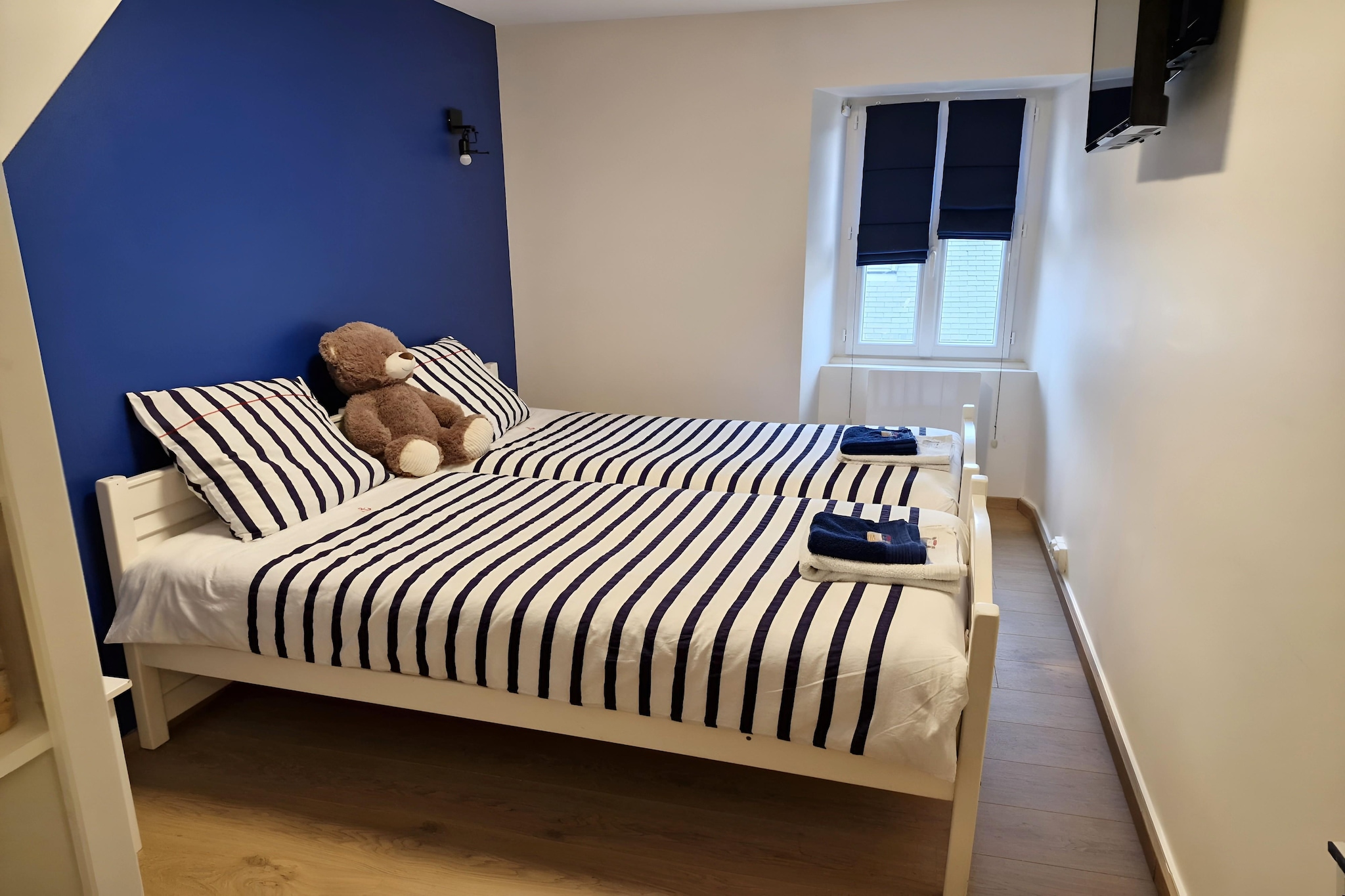 Maison de ville avec terrasse/jardin Guerlesquin-Slaapkamer