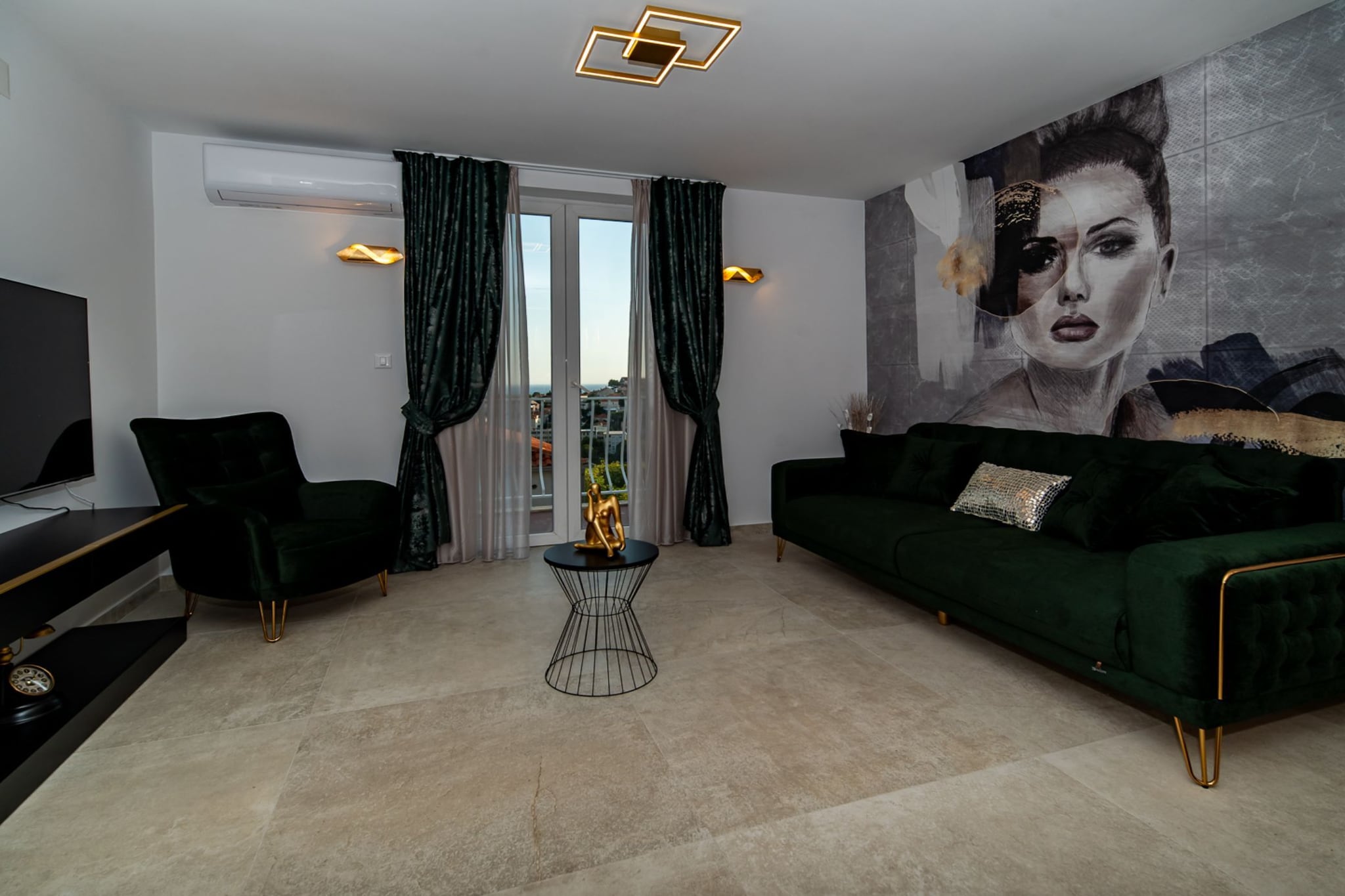 Apartments Sweet Escape - Two Bedroom Apartment with Terrace and Sea View-Woonkamer